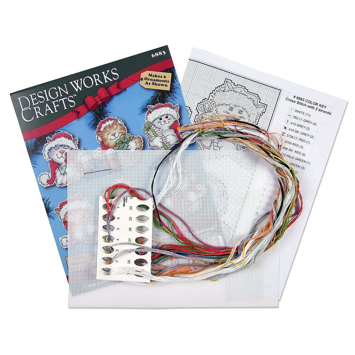 Design Works™ Cats Plastic Canvas Ornament Kit