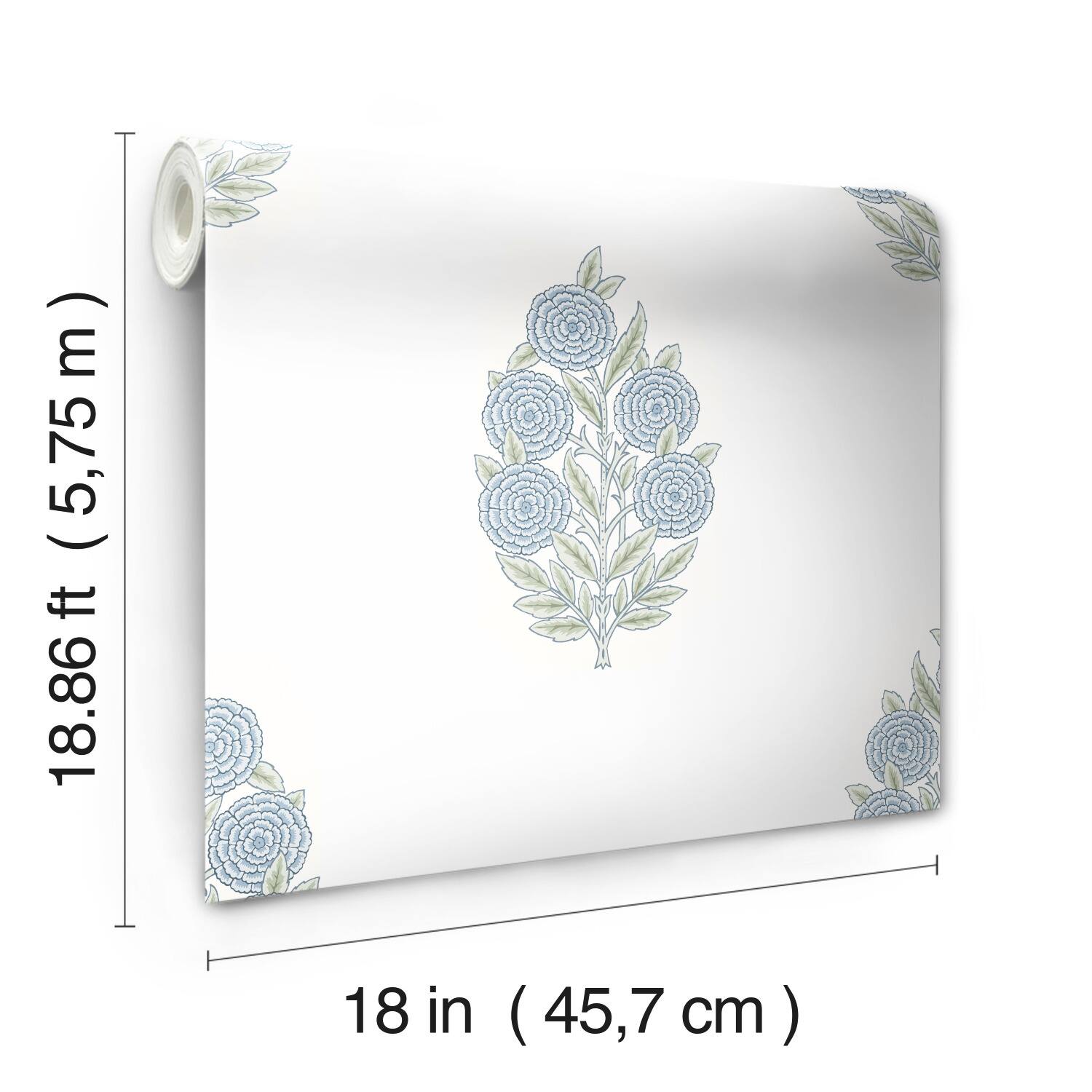 RoomMates Tamara Day Dutch Floral Peel & Stick Wallpaper