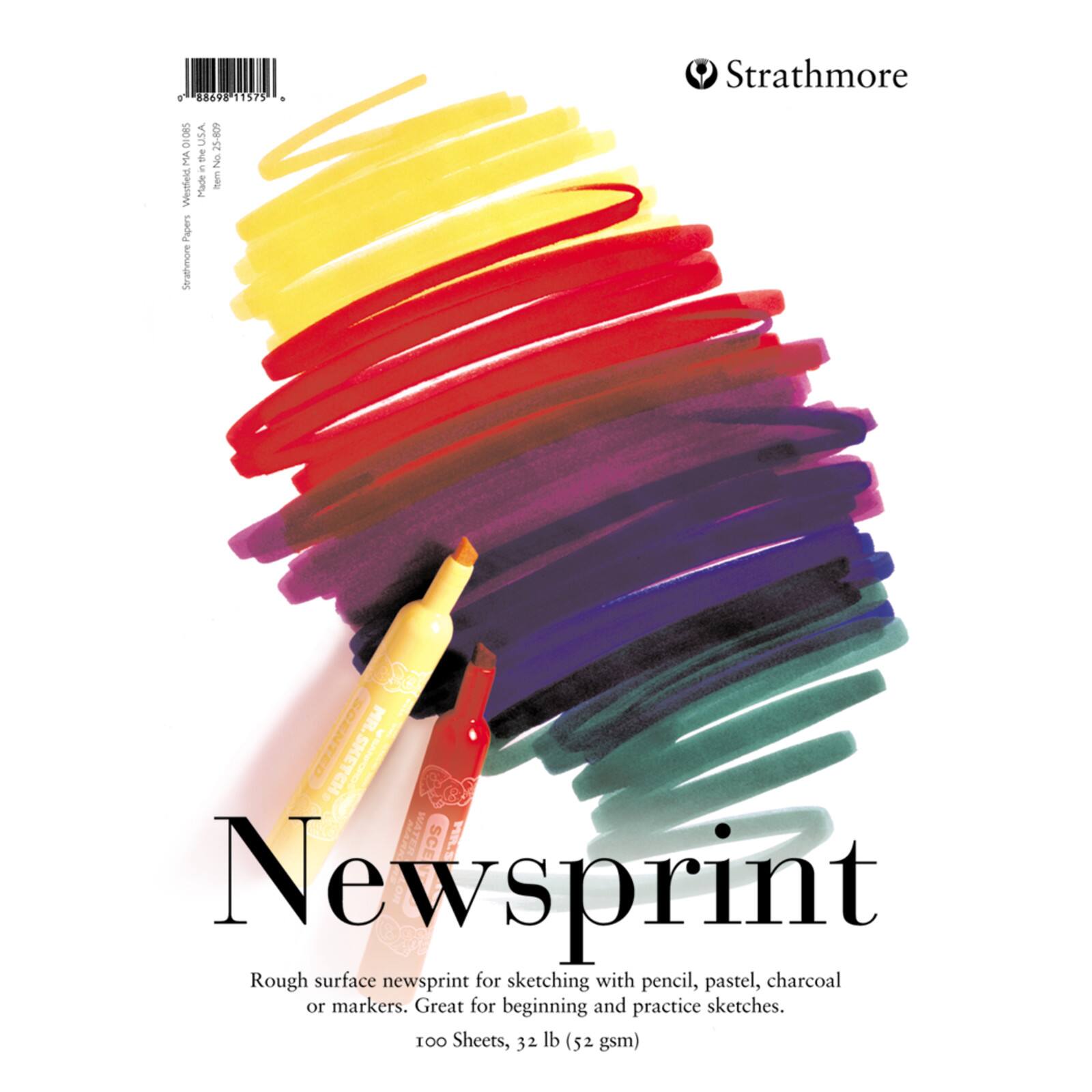 Strathmore® 200 Series 18" x 24" Newsprint Paper Pad