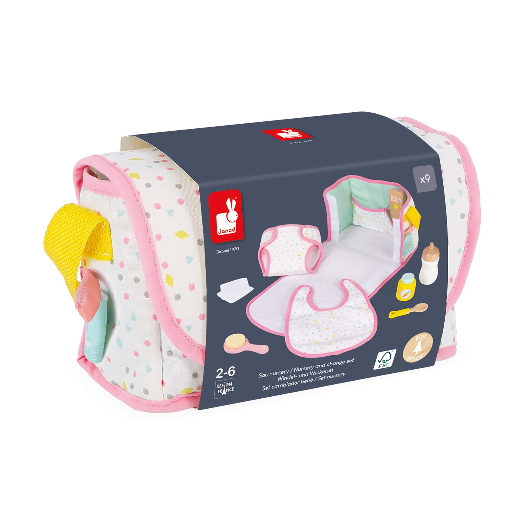 Janod® Toy Nursery & Changing Toy Set