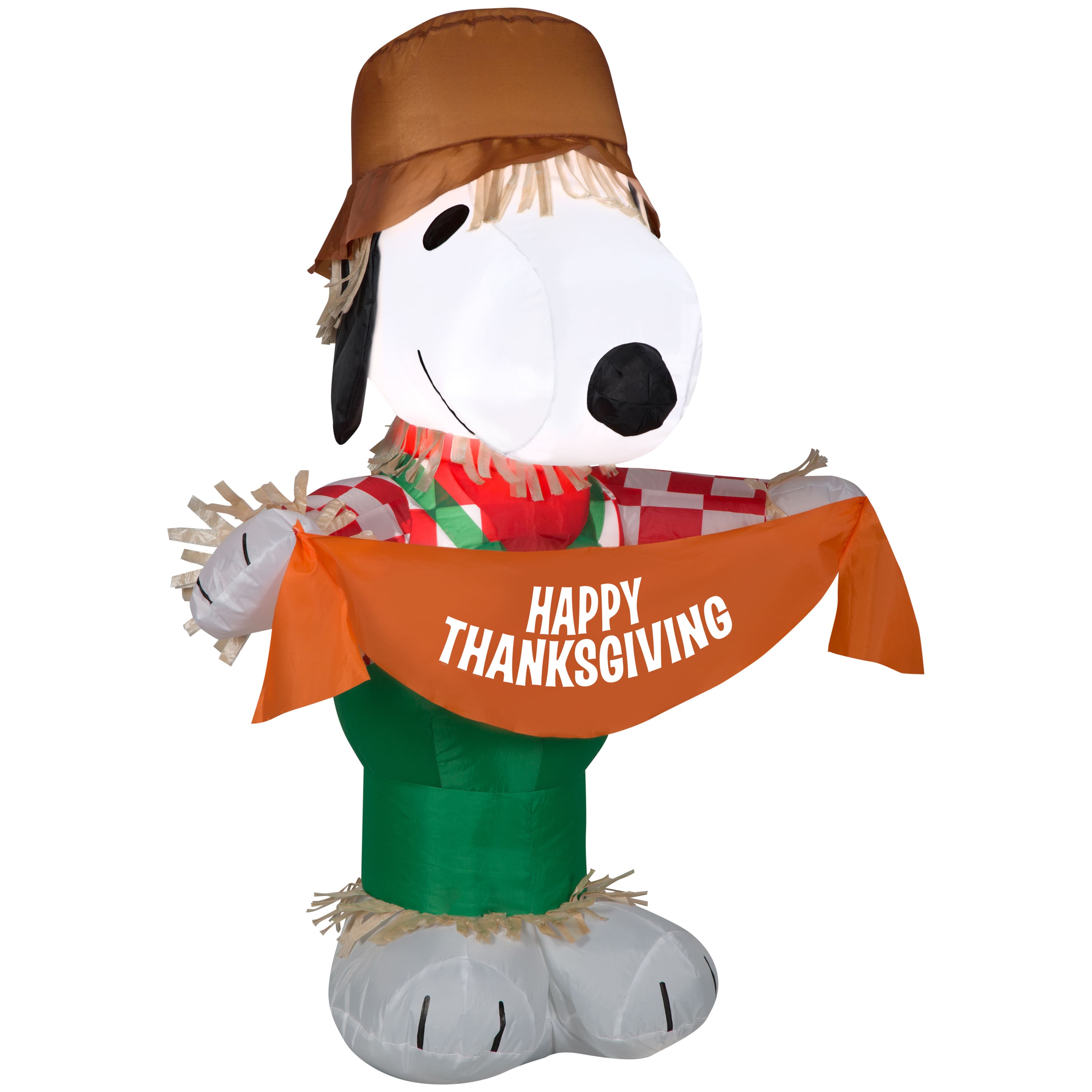 3.5ft. Airblown® Inflatable Thanksgiving Snoopy as Scarecrow