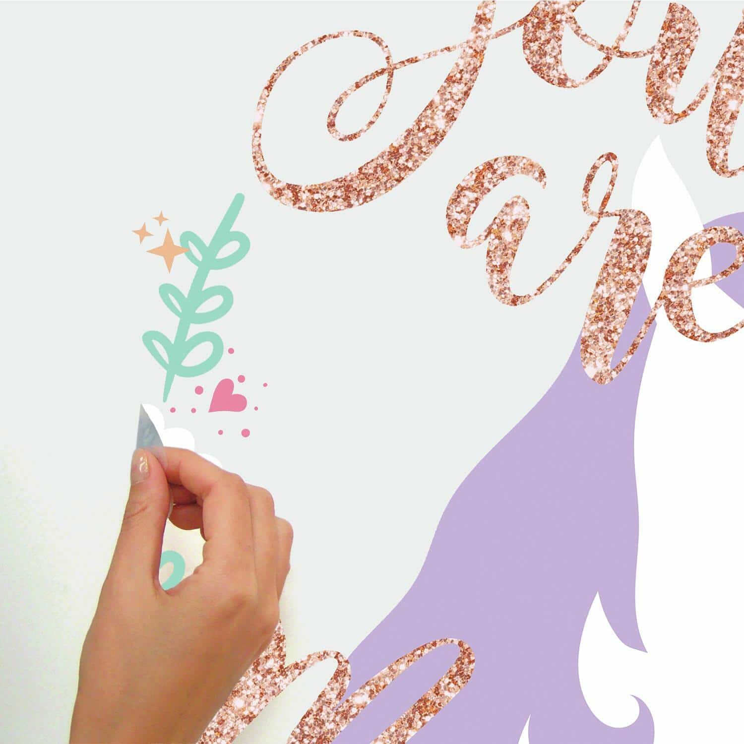 RoomMates Unicorn Magic Peel & Stick Giant Wall Decals