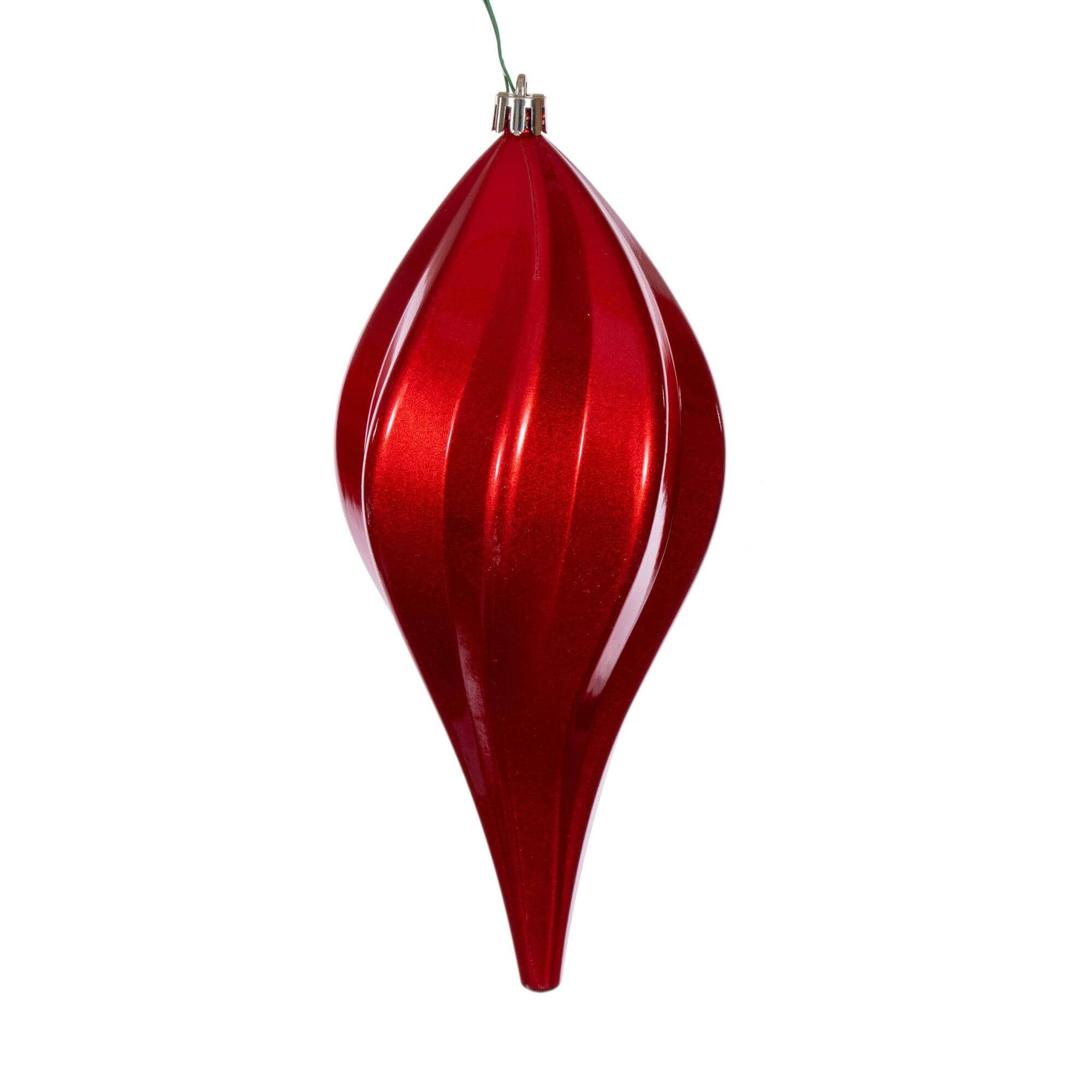 Vickerman Red UV Candy Swirl Drop Christmas Ornaments | Small | Michaels®