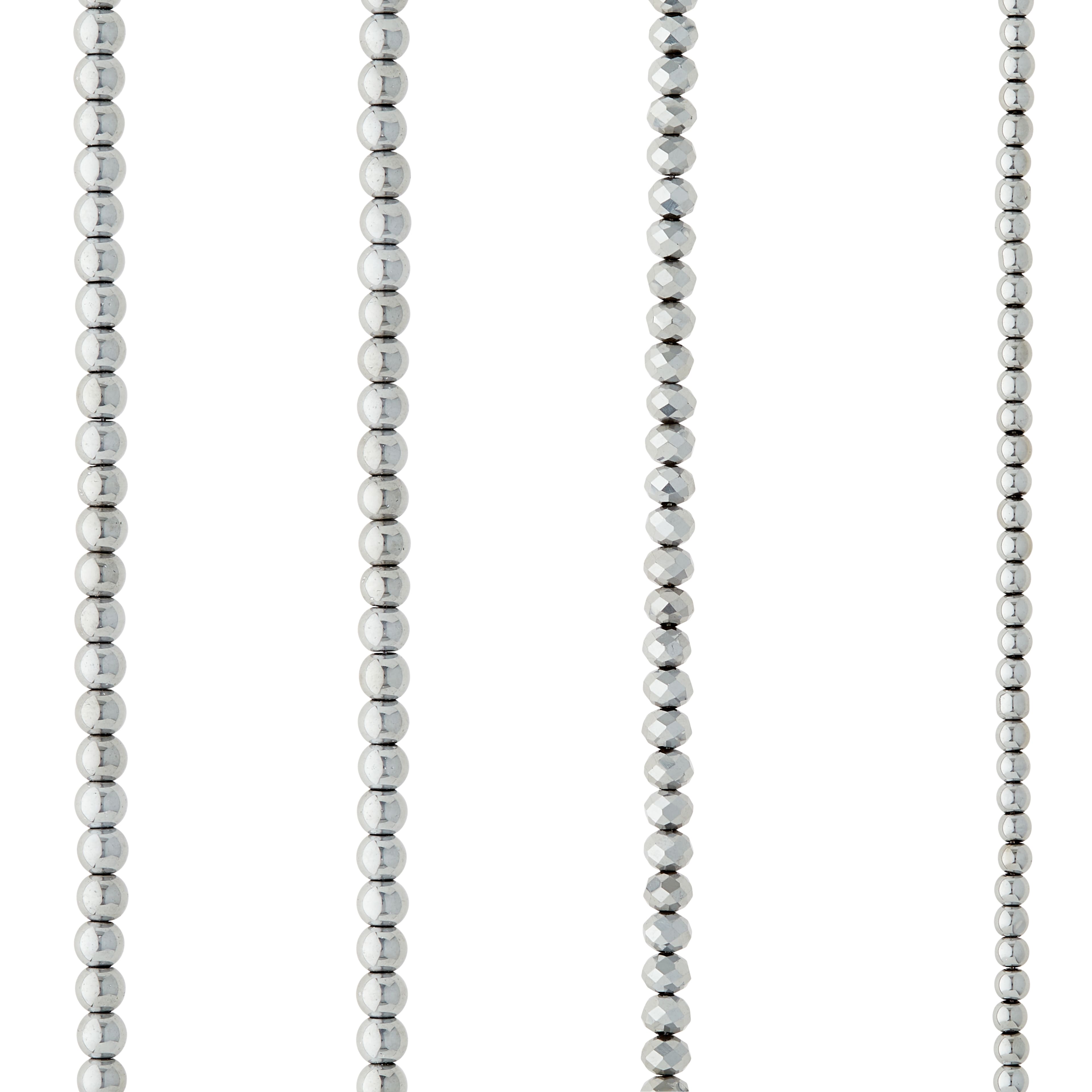 12 Packs: 4 ct. (48 total) Silver Glass Mixed Beads by Bead Landing™