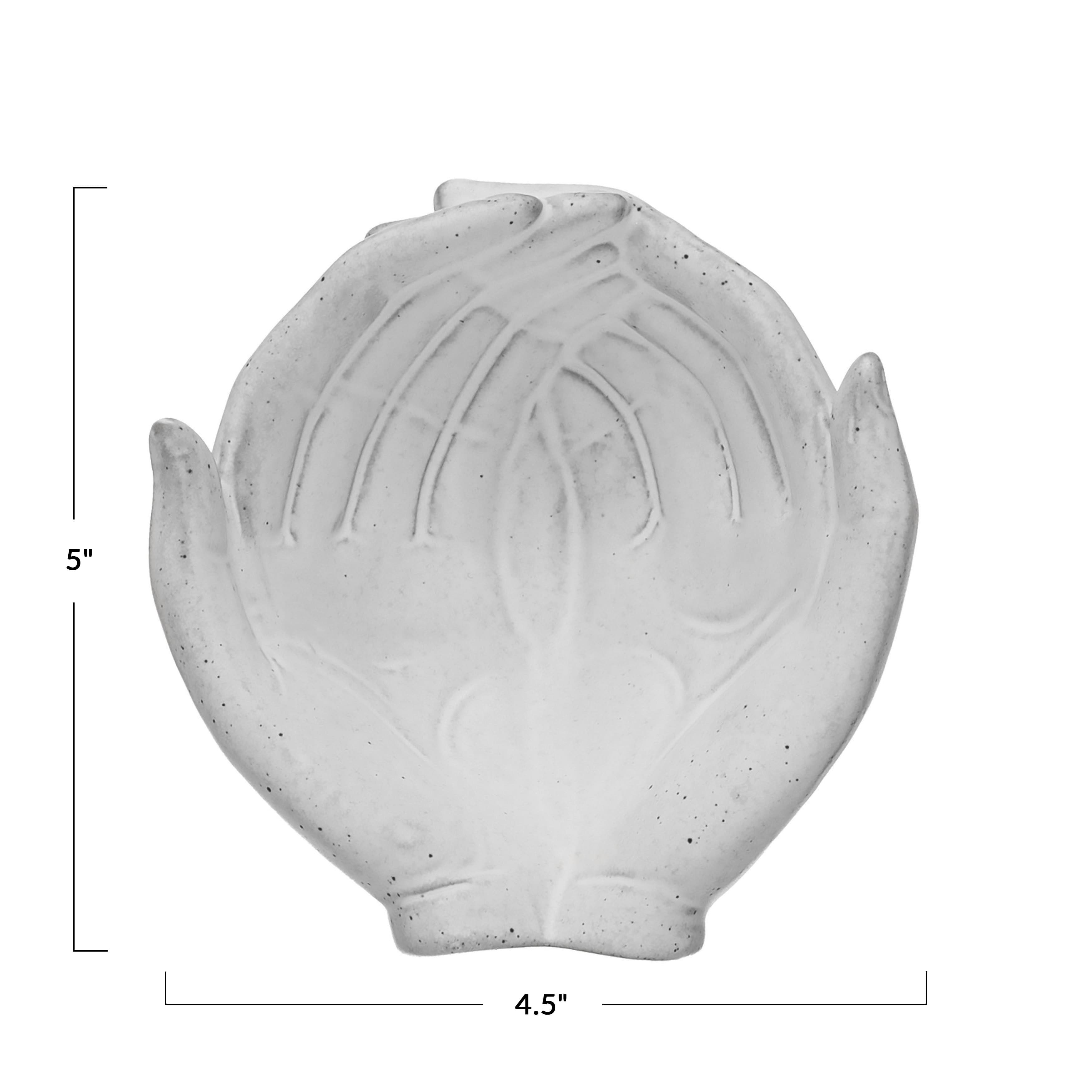 Hello Honey® 5" Reactive Glaze Stoneware Hands Bowl