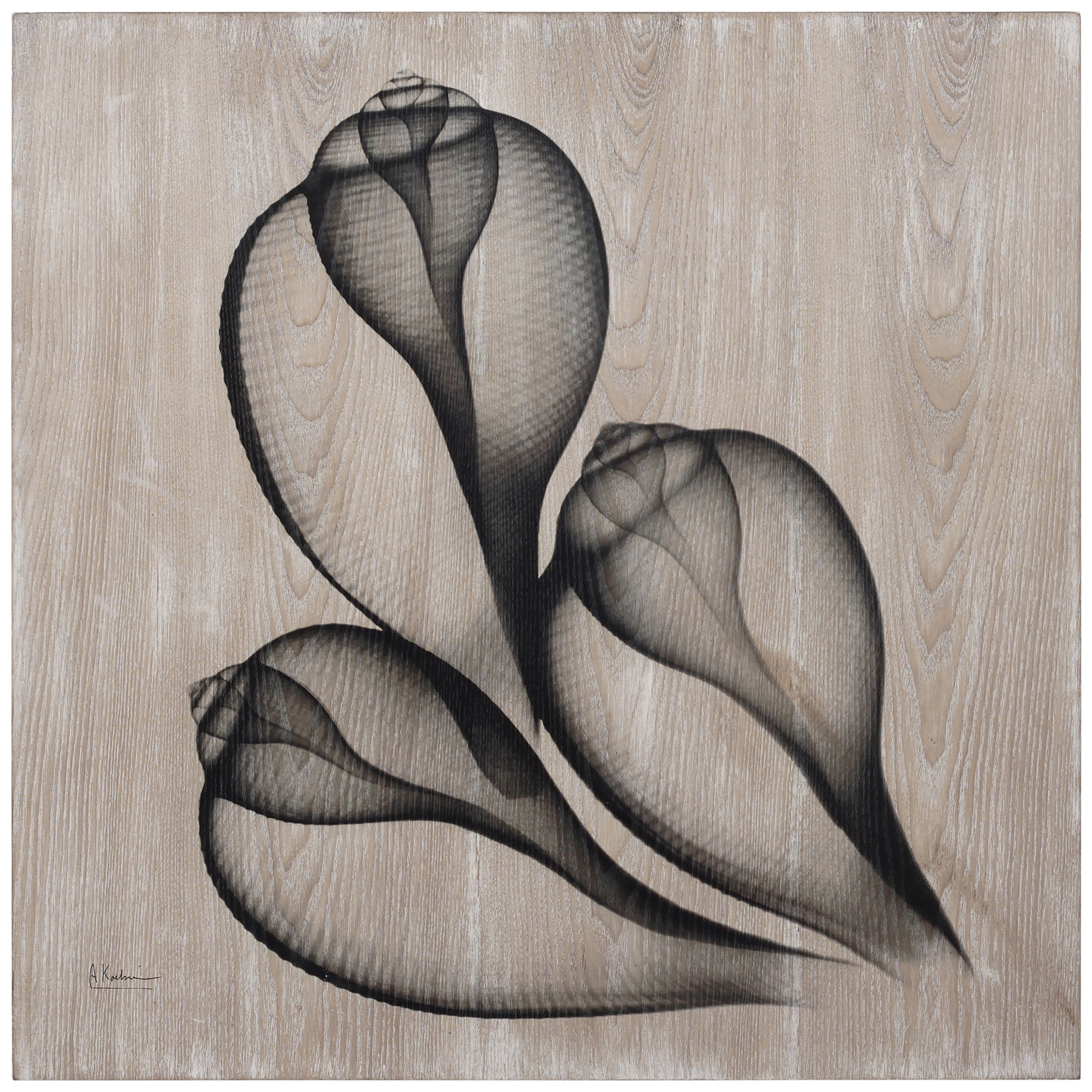 Empire Art Direct Frassino De Arte Legno 24" x 24" Coastal Serenity II Printed Hand Finished Ash Wood Wall Art