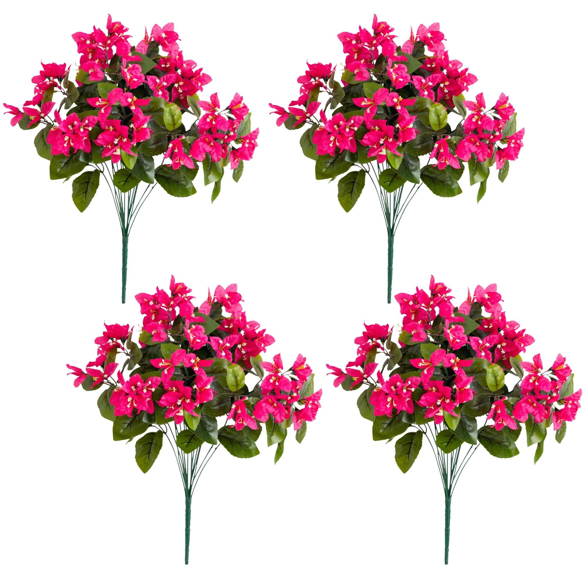 19" UV Resistant Artificial Bougainvillea Bushes