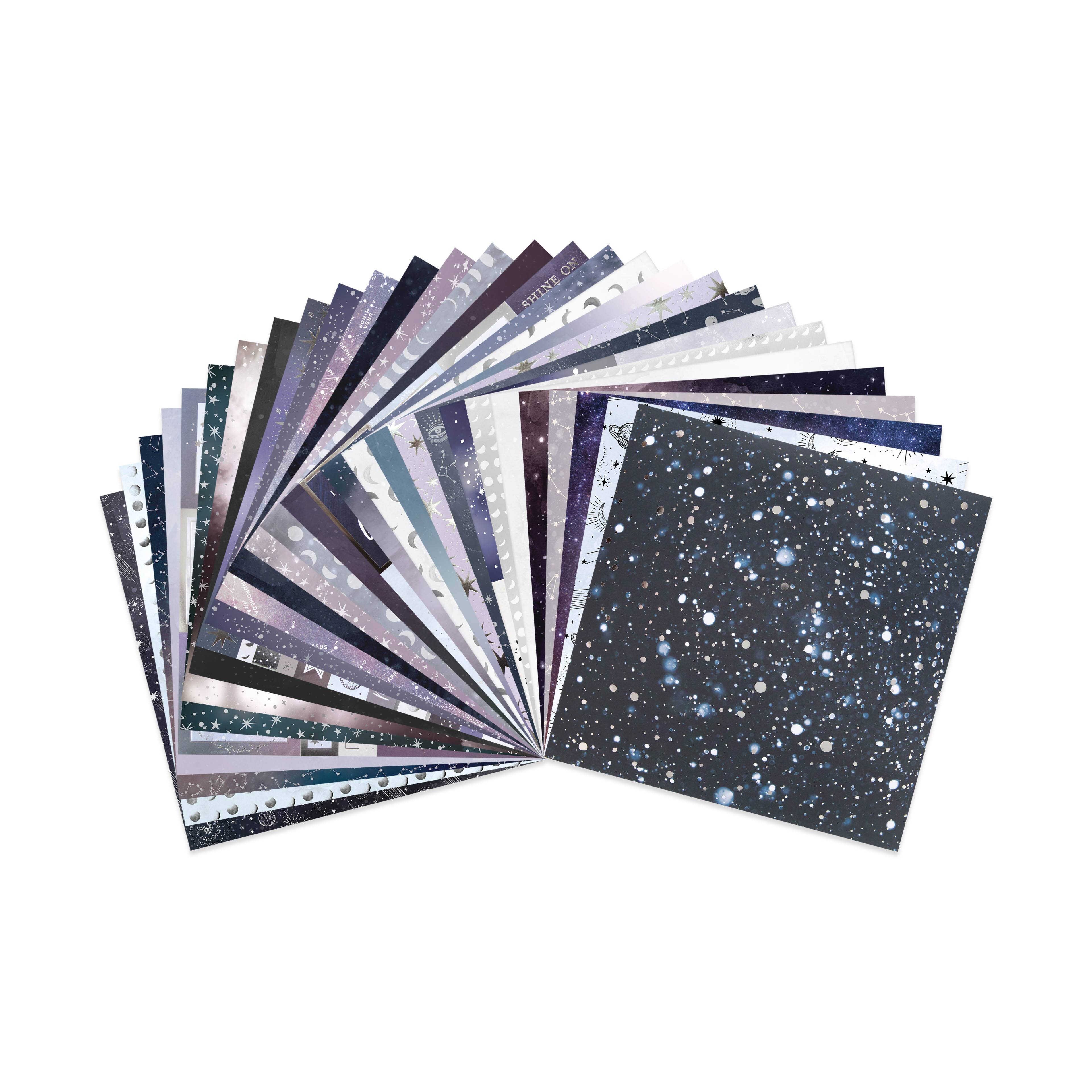 6 Pack: 12" x 12" Silver Starlight Paper Pad by Recollections™