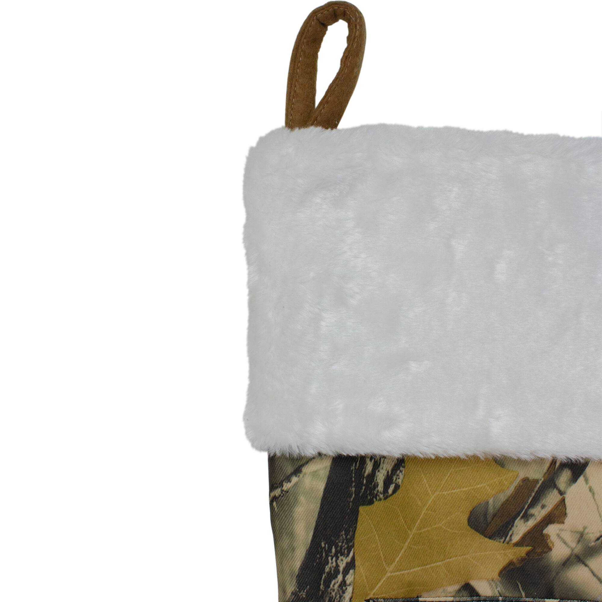 20.5" Camouflage Christmas Stocking with Pocket