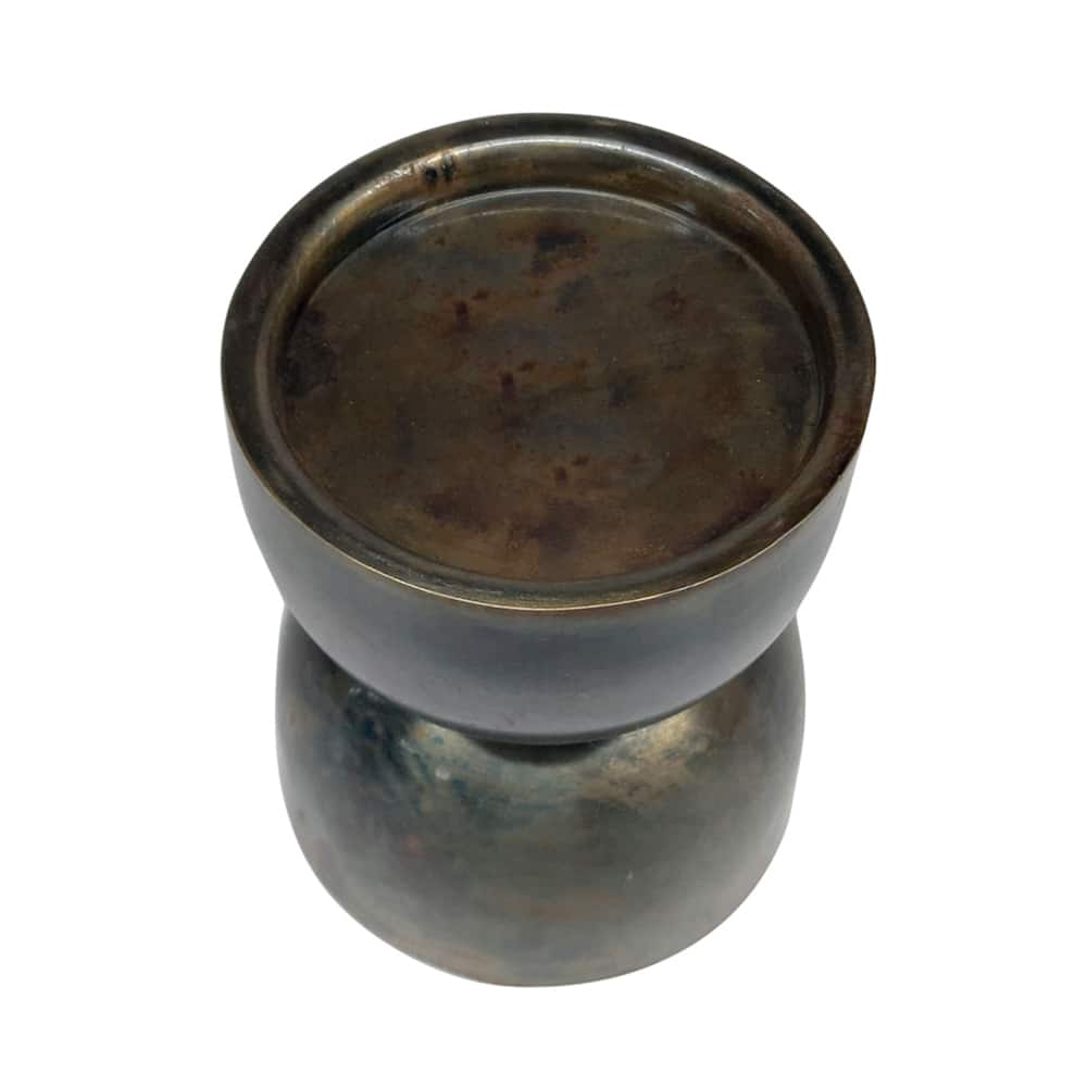 Dark Iridescent Metal Pillar Candle Holder by Ashland