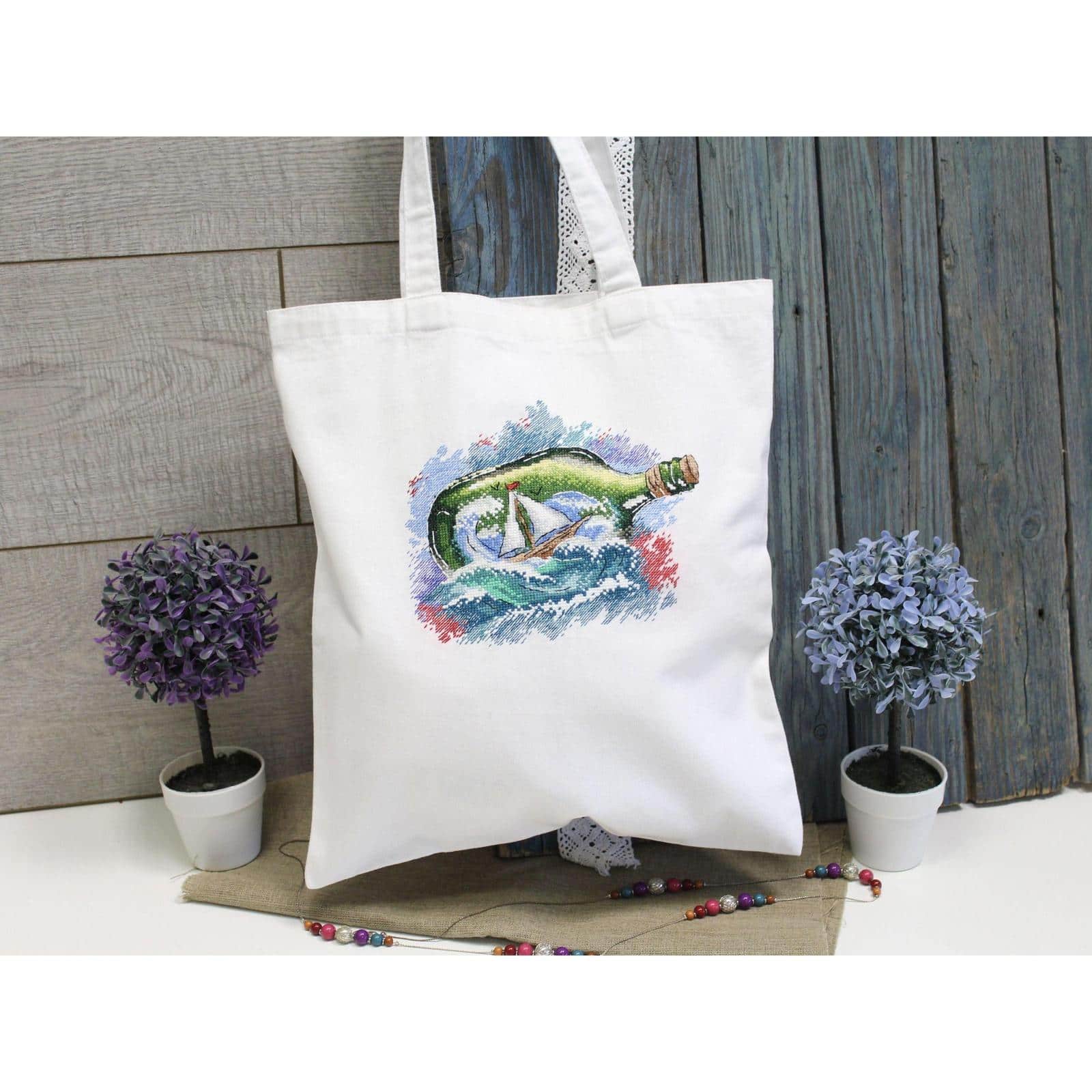 MP Studia Message In A Bottle Counted Cross Stitch Kit