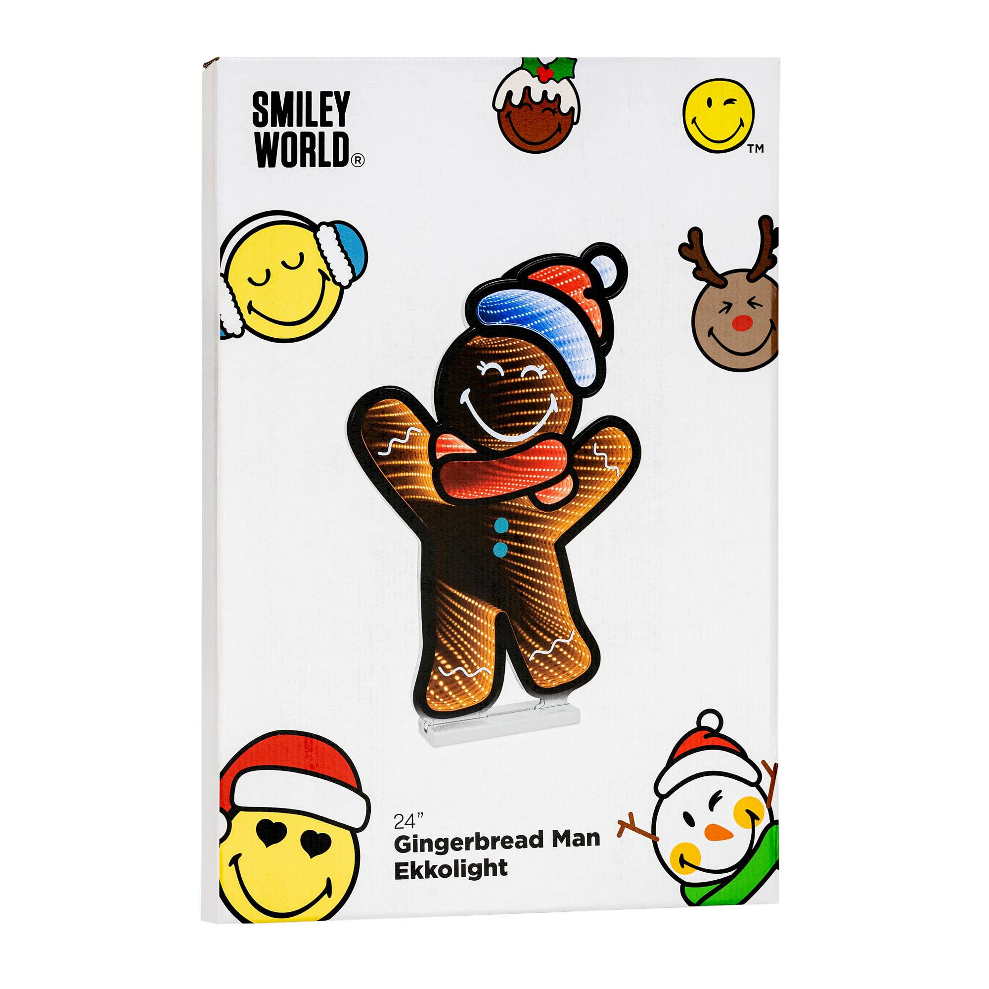 SmileyWorld® 24" Holiday Gingerbread Man EkkoLight