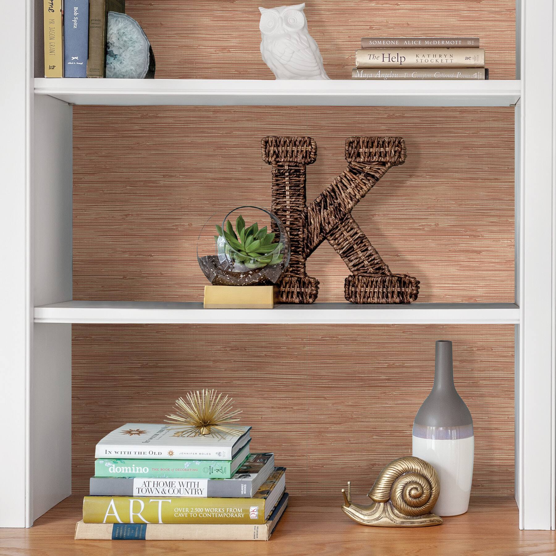 NuWallpaper Spice Tibetan Grasscloth Peel & Stick Wallpaper