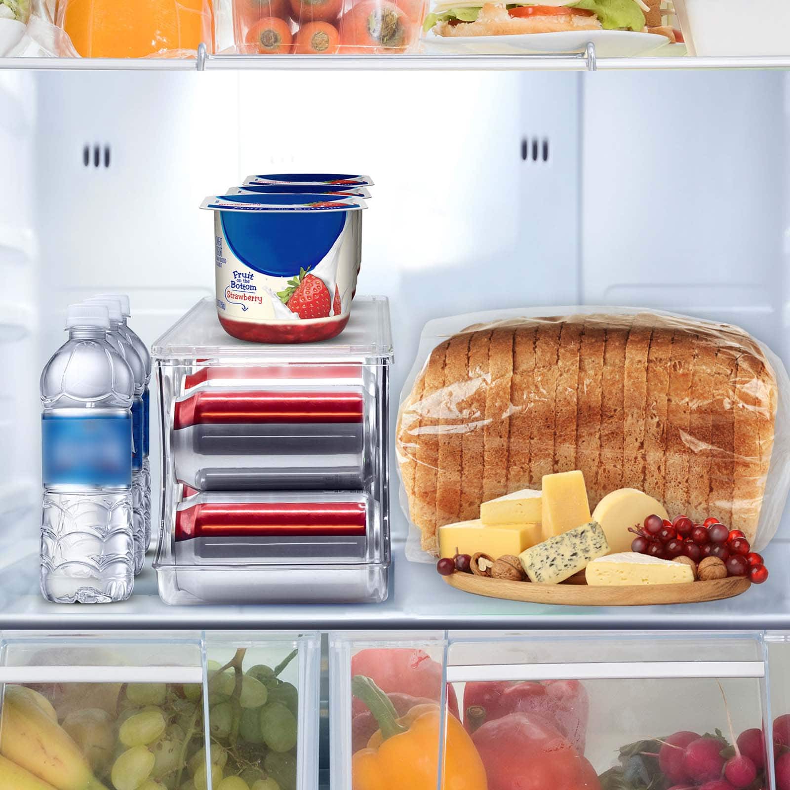 Sorbus Clear 12-Can Soda Can Organizer