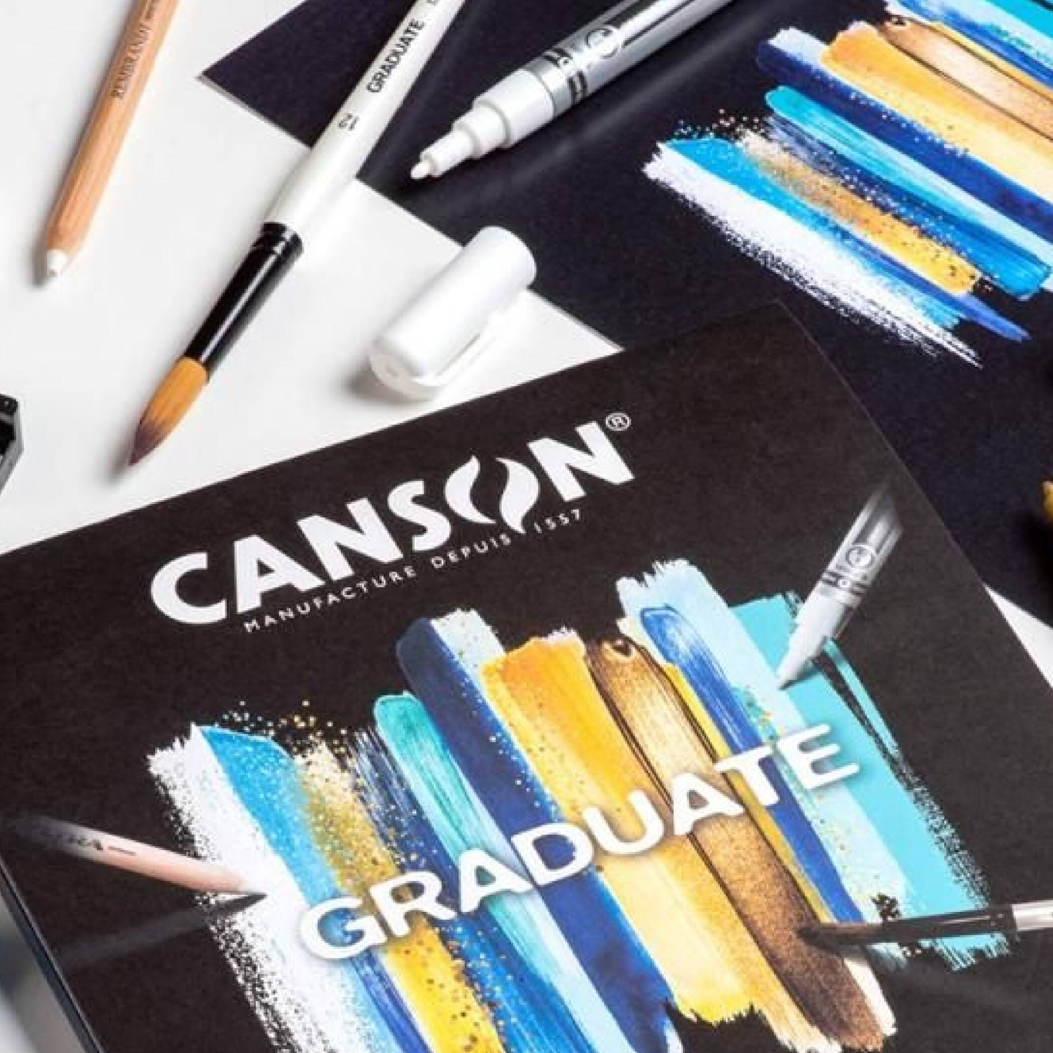 Canson® Graduate 9" x 12" Black Mixed Media Pad