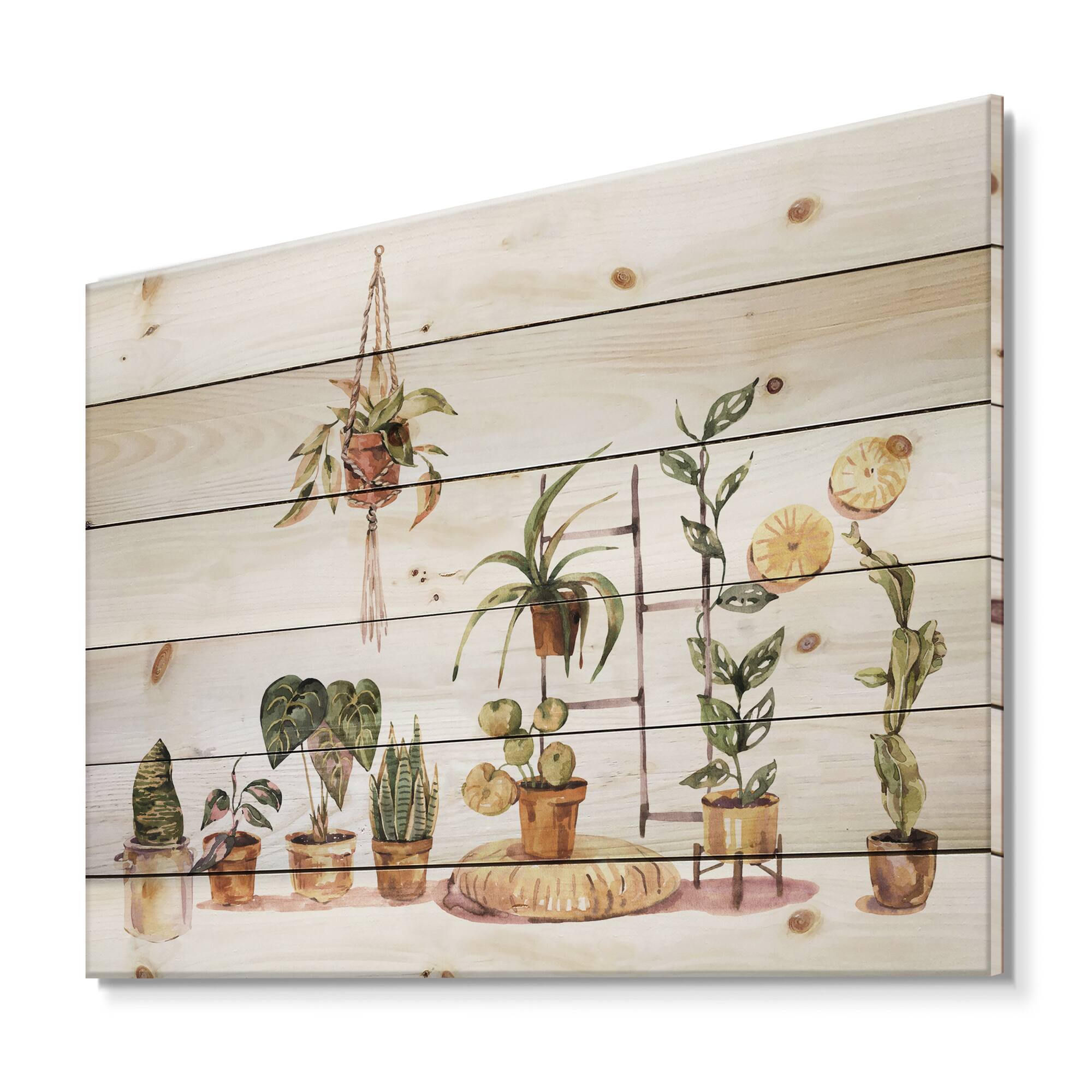 Designart - Indoor House Plants Urban Jungle II