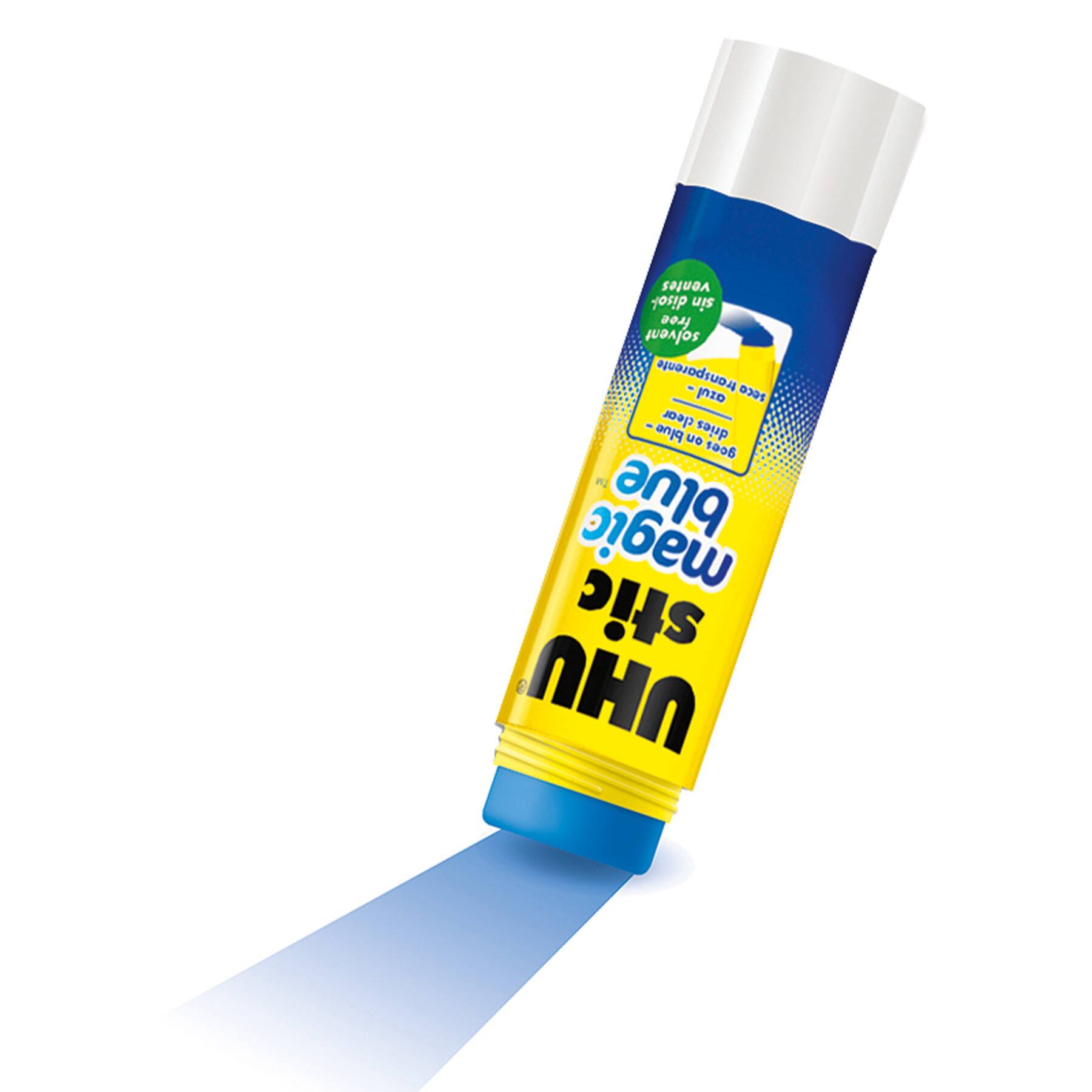 STAEDTLER® Magic Blue Dries Clear UHU Glue Sticks, 12ct.