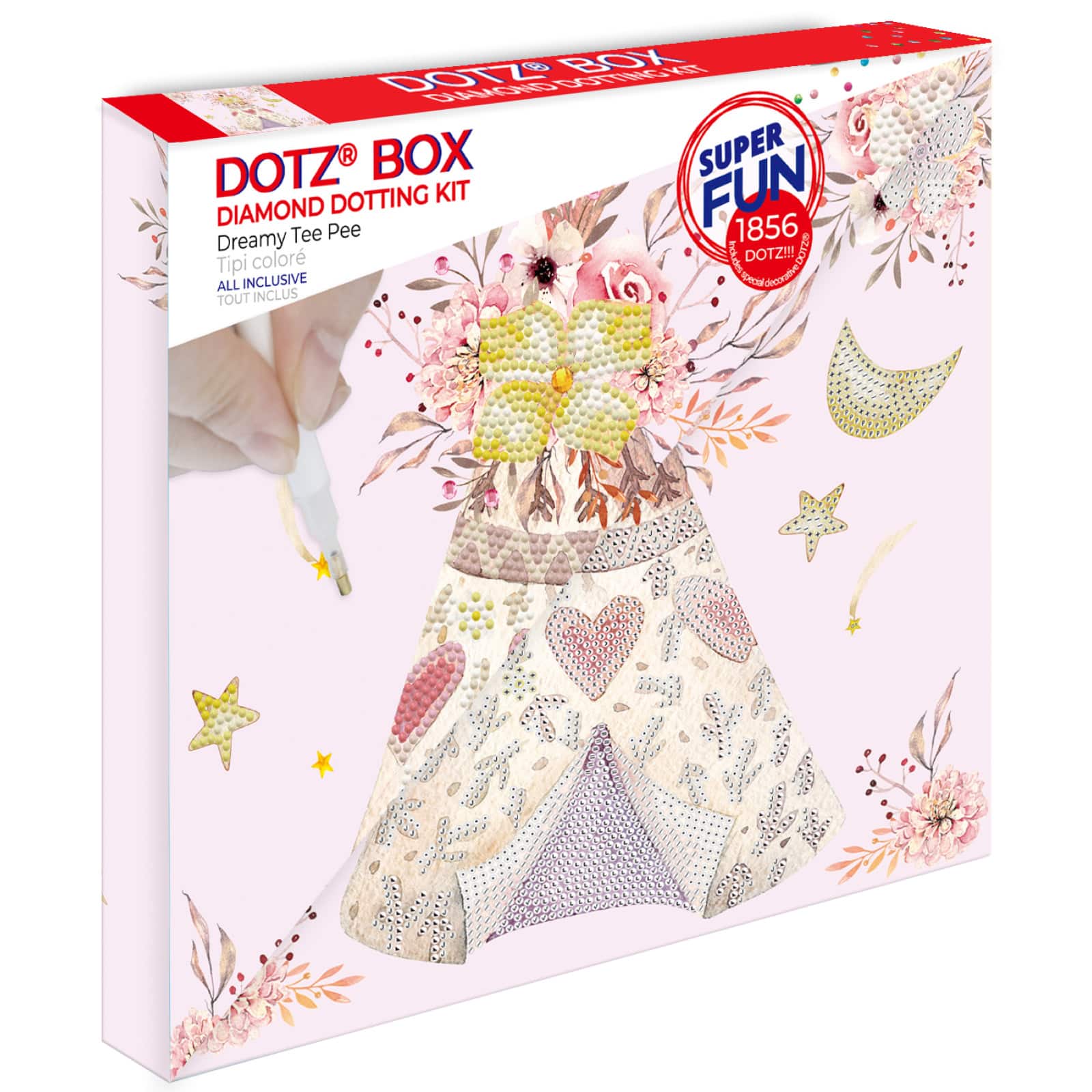 Diamond Dotz® Dreamy Tee Pee DOTZ® BOX Diamond Painting Kit