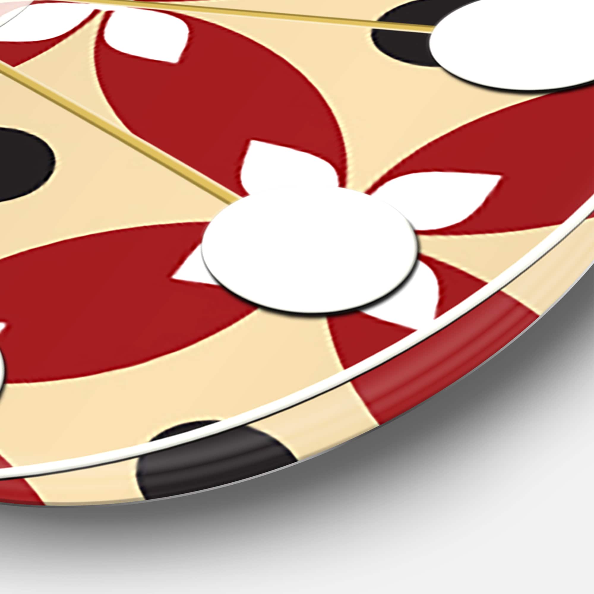 Designart 'Retro Pattern Abstract Design Xiii Mid-Century Modern Wall Clock