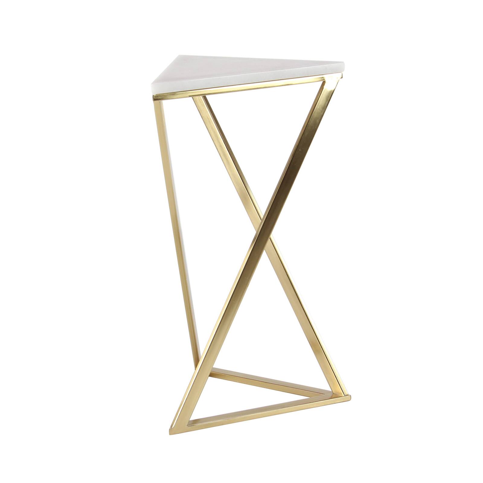 2ft. Gold Marble Contemporary Accent Table, 2ct.