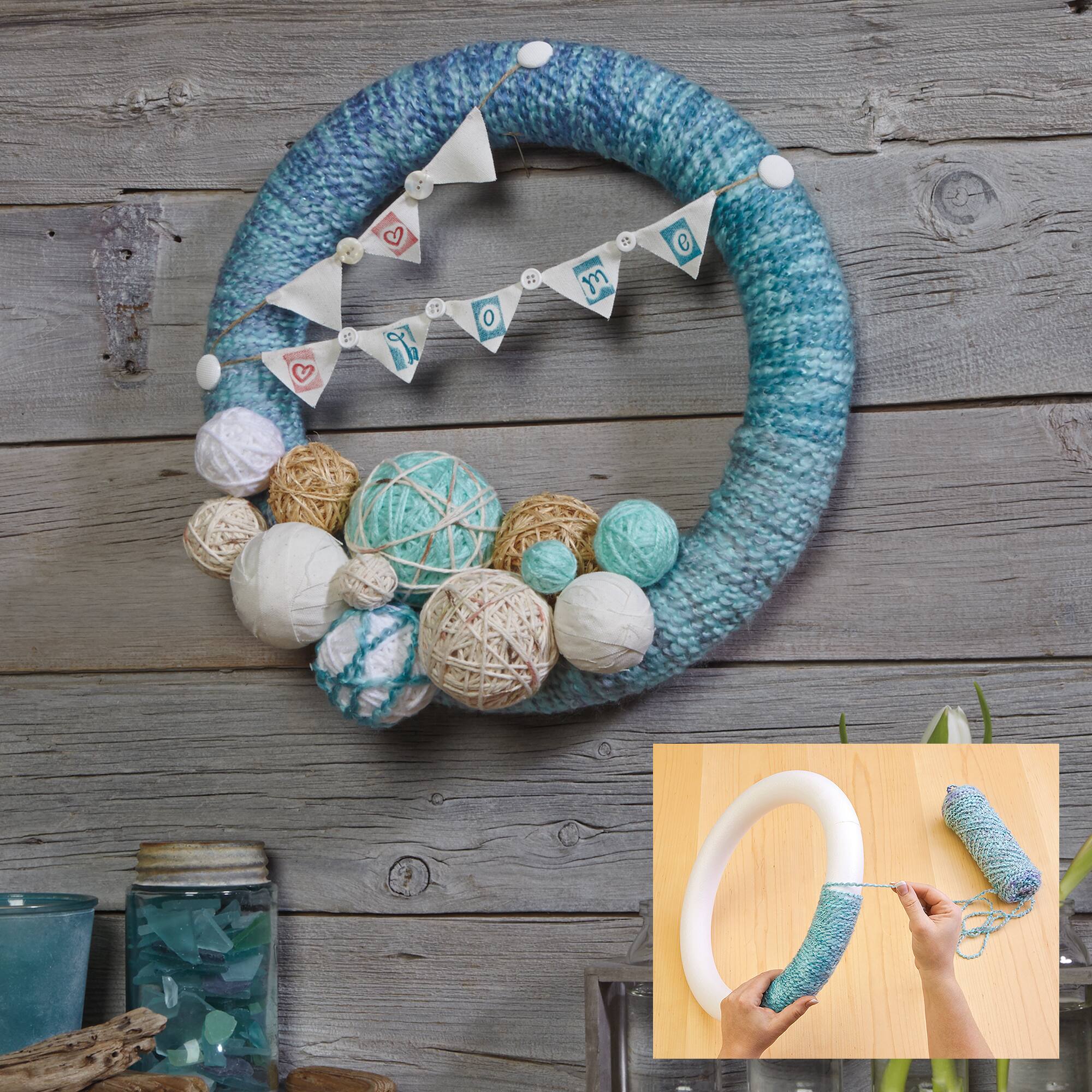 24 Pack: FloraCraft® CraftFōM Extruded Wreath White, 10"