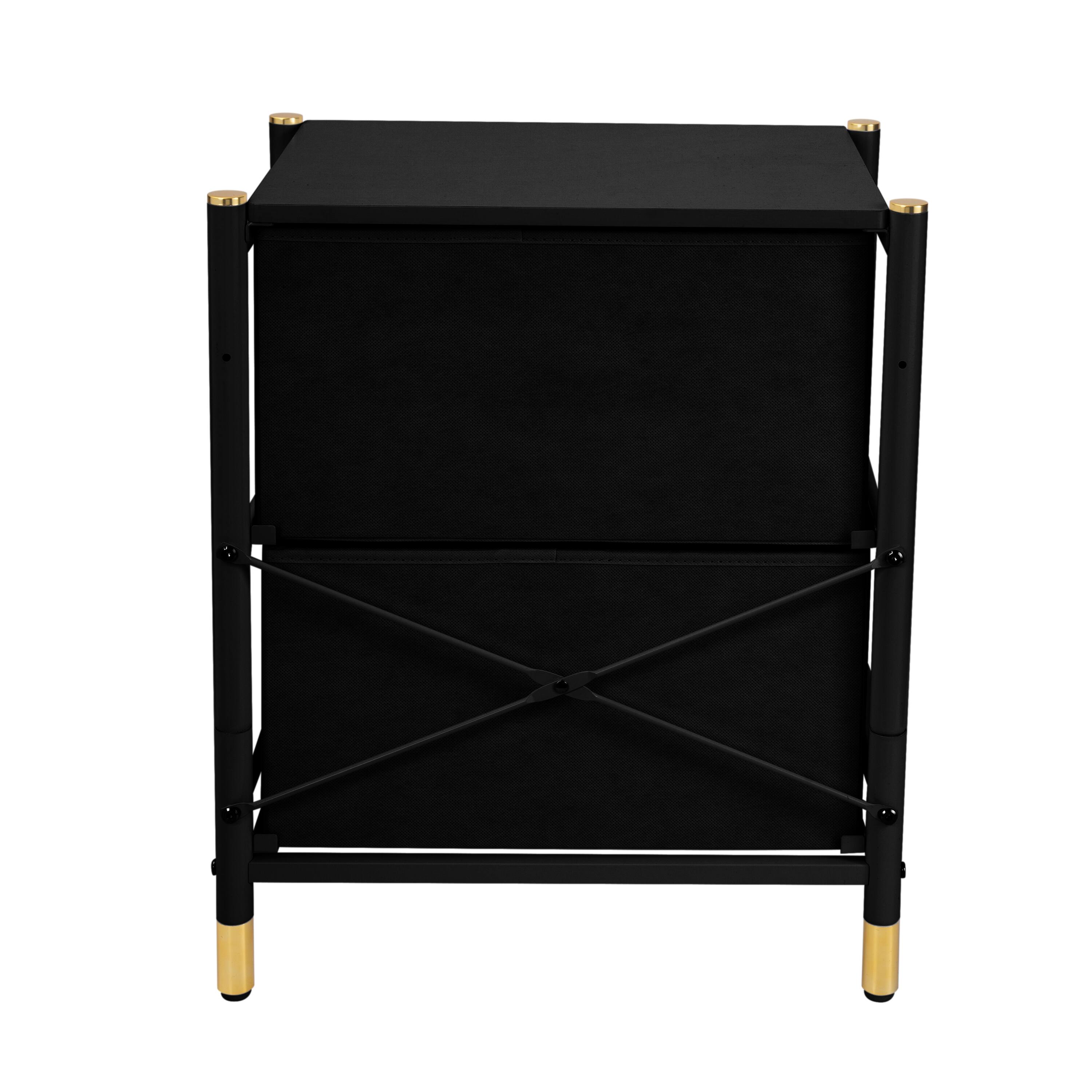 Simplify 2 Drawer Luxury Nightstand