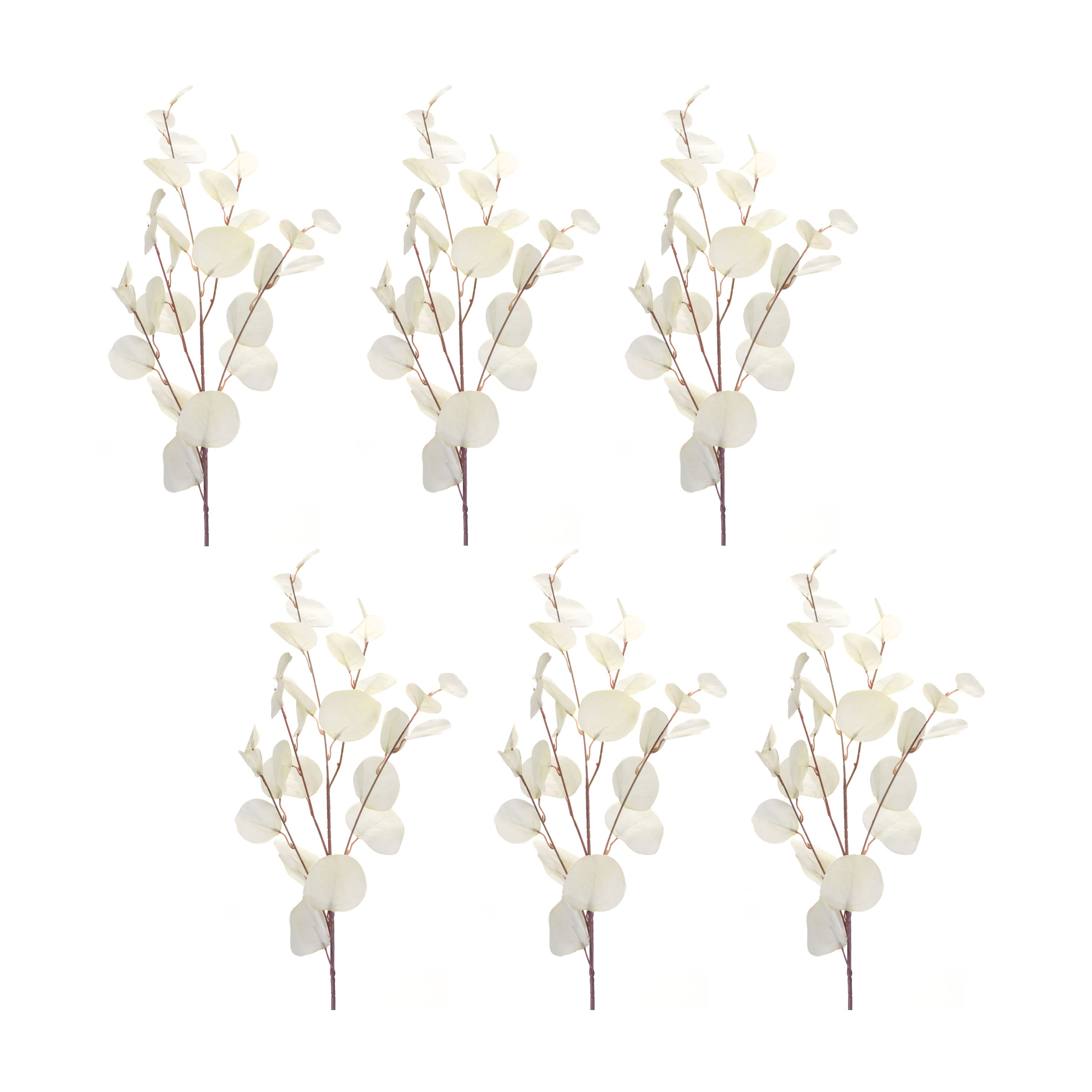 Ivory Eucalyptus Spray, 6ct.