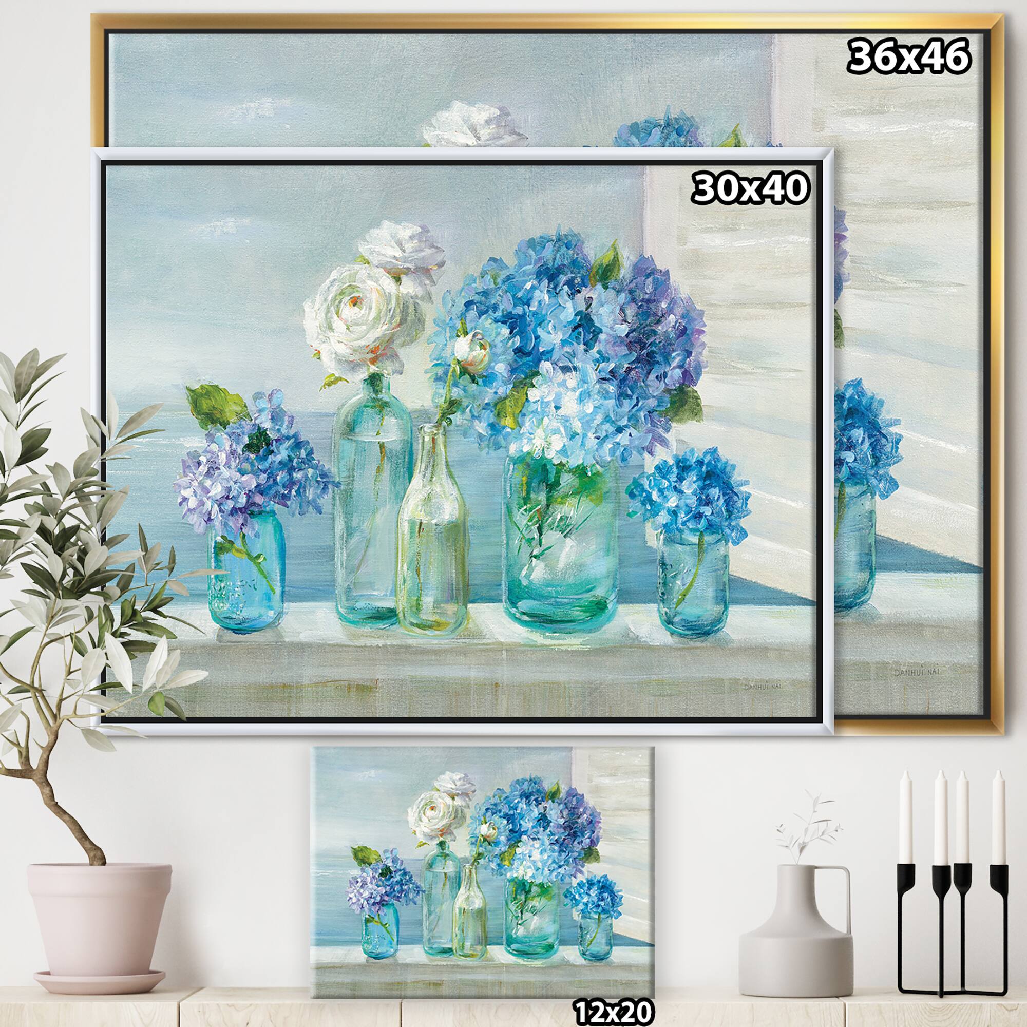 Designart - Coastl Flowers Bouquets