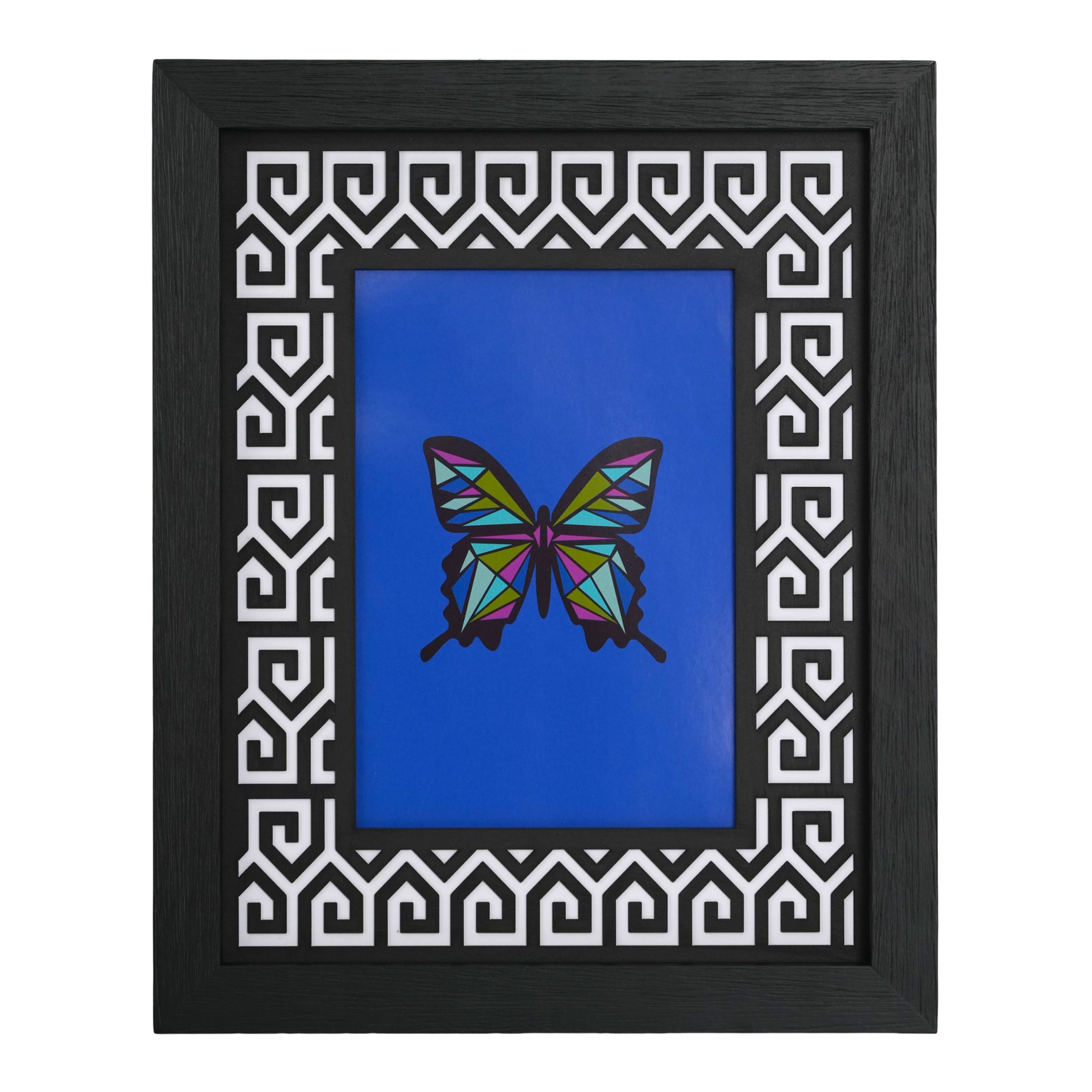 Jonathan Adler x Michaels 5" x 7" Black & White Greek Key Matted Wood Tabletop Frame