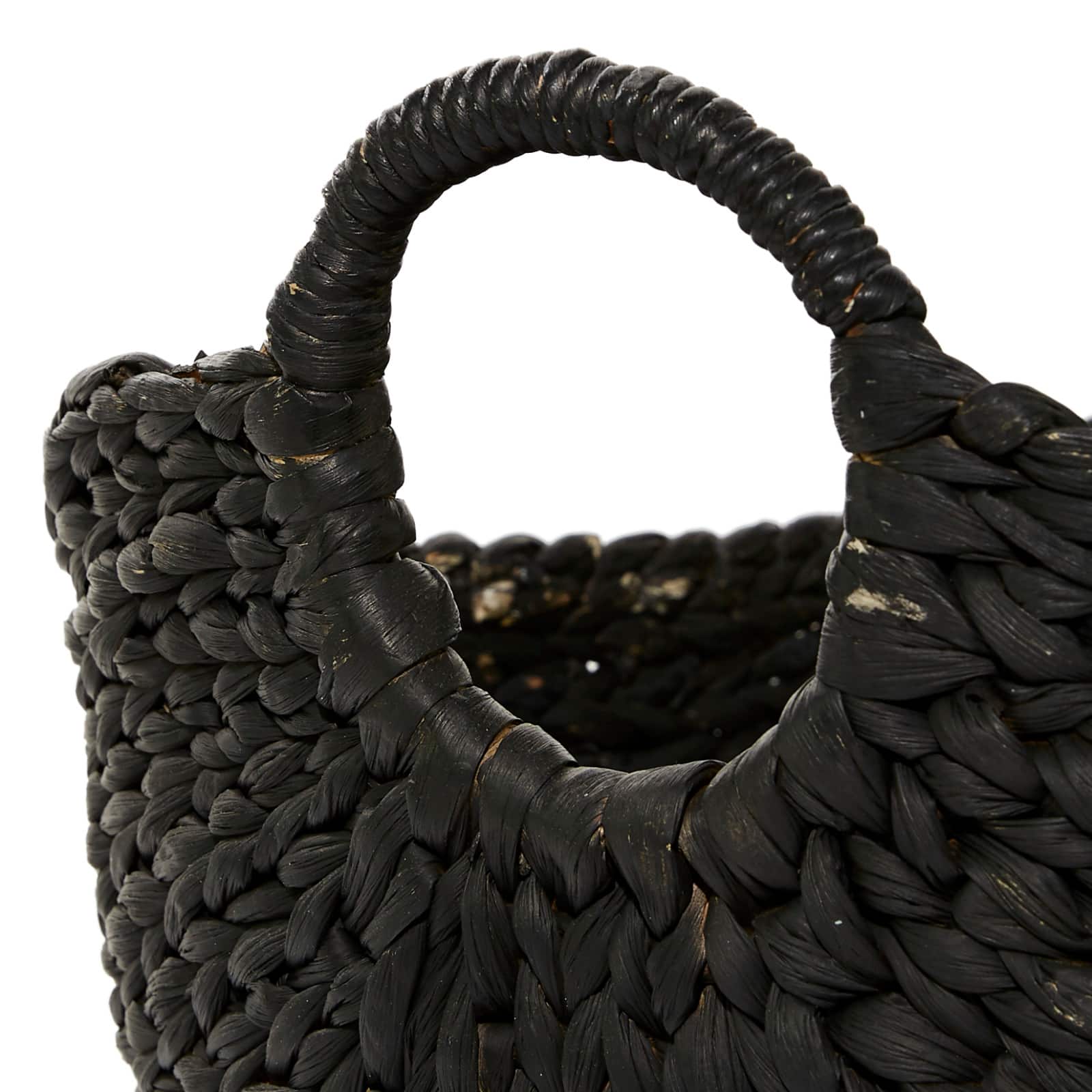 CosmoLiving by Cosmopolitan Black Sea Grass Contemporary Storage Basket