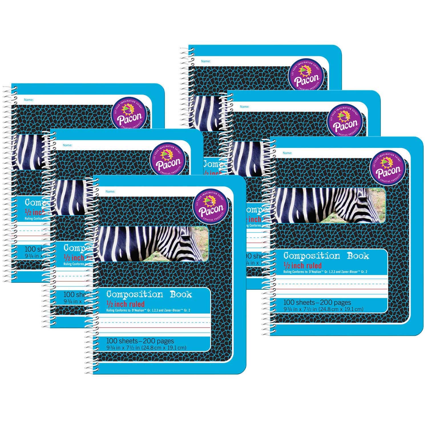 Pacon® Spiral Bound Primary Composition Book, 6ct.