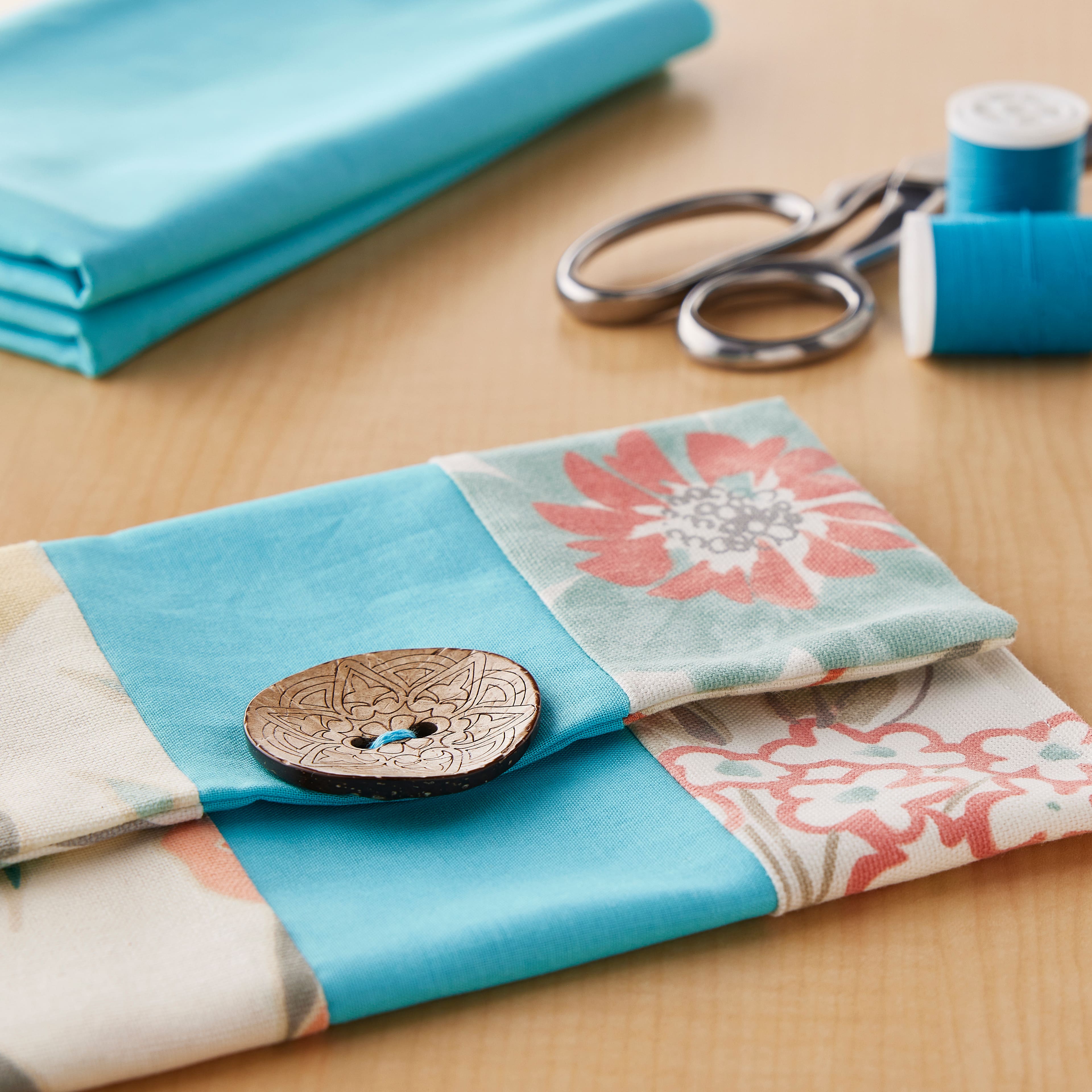 20 yd. Full Bolt: Springs Creative Aqua Solid Cotton Fabric