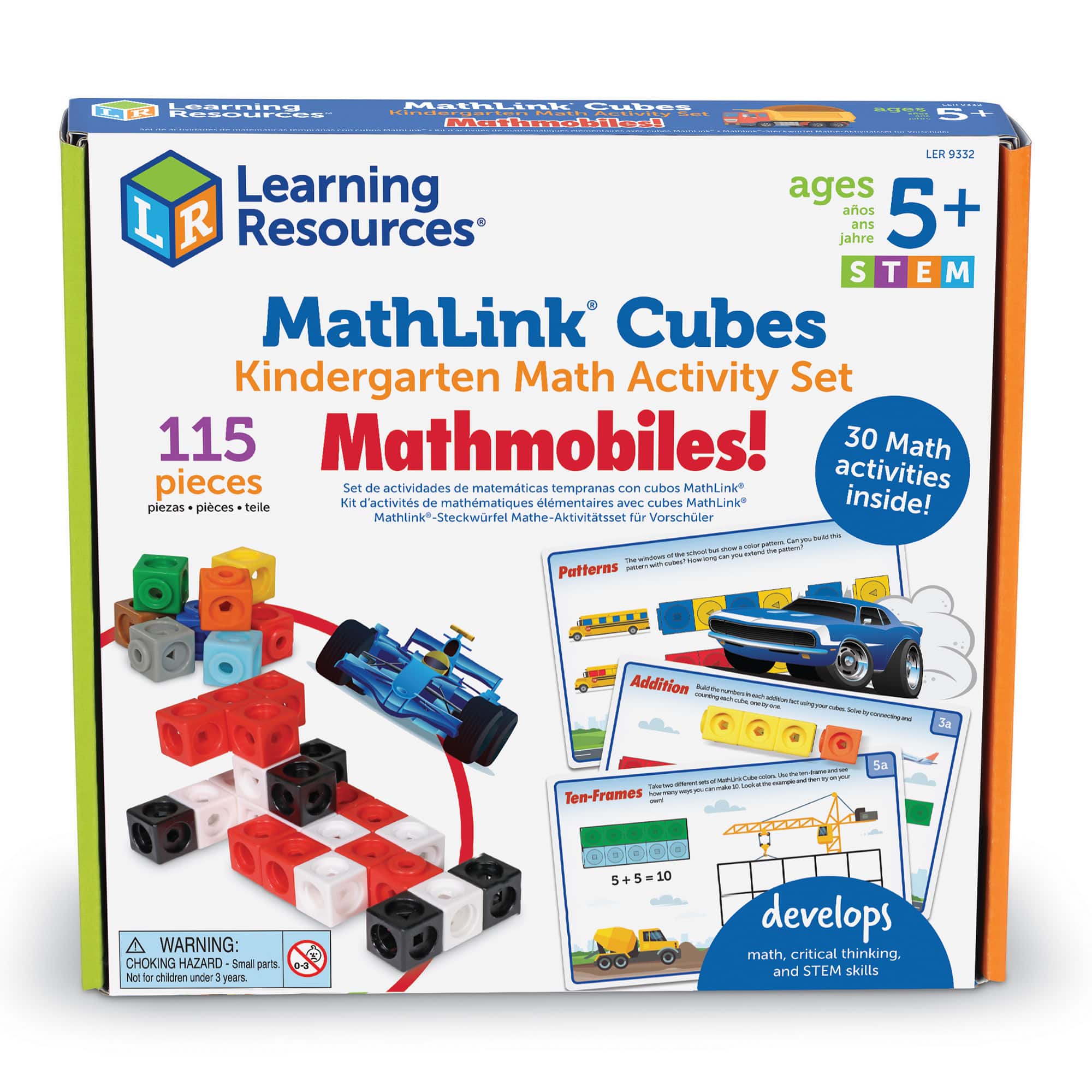 Learning Resources Mathlink Cubes Kindergarten Math Activity Set: Mathmobiles!