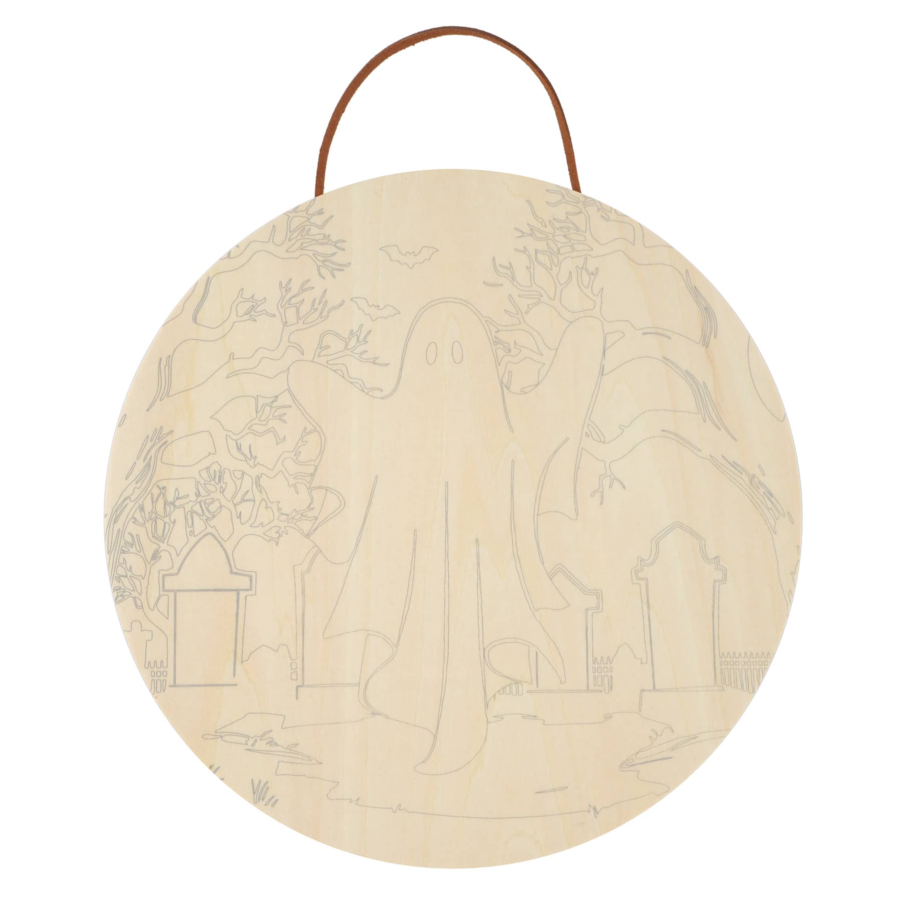 8" Ghost Paint-by-Number Plywood Surface Kit by Artist's Loft®
