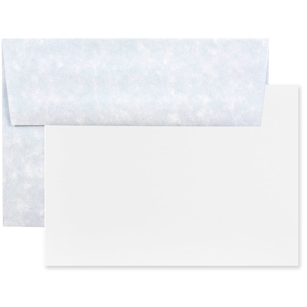 JAM Paper 5.25" x 7.25" Blank Flat Recycled Parchment Greeting Cards & Envelopes