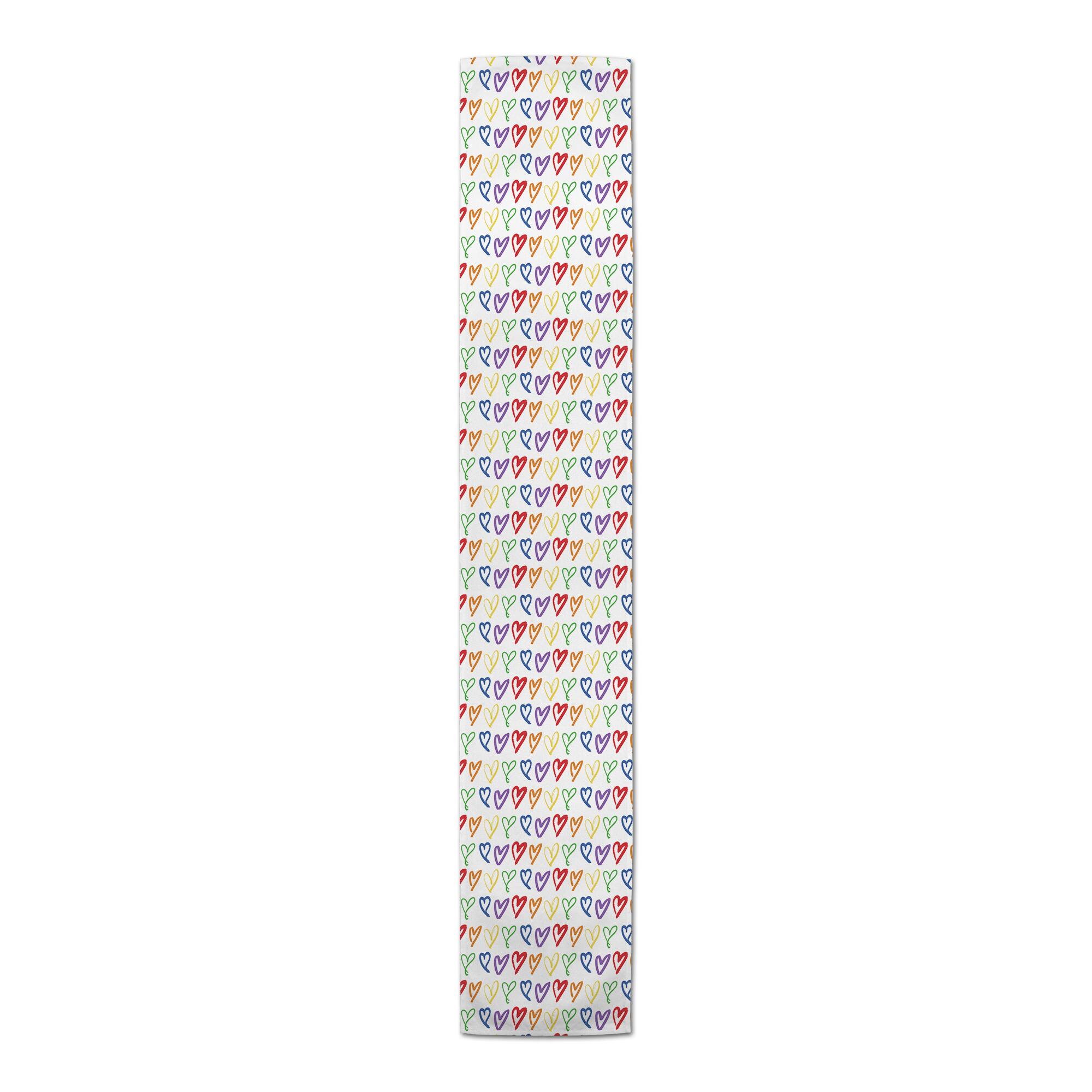 72" Poly Twill Love Is Love Table Runner