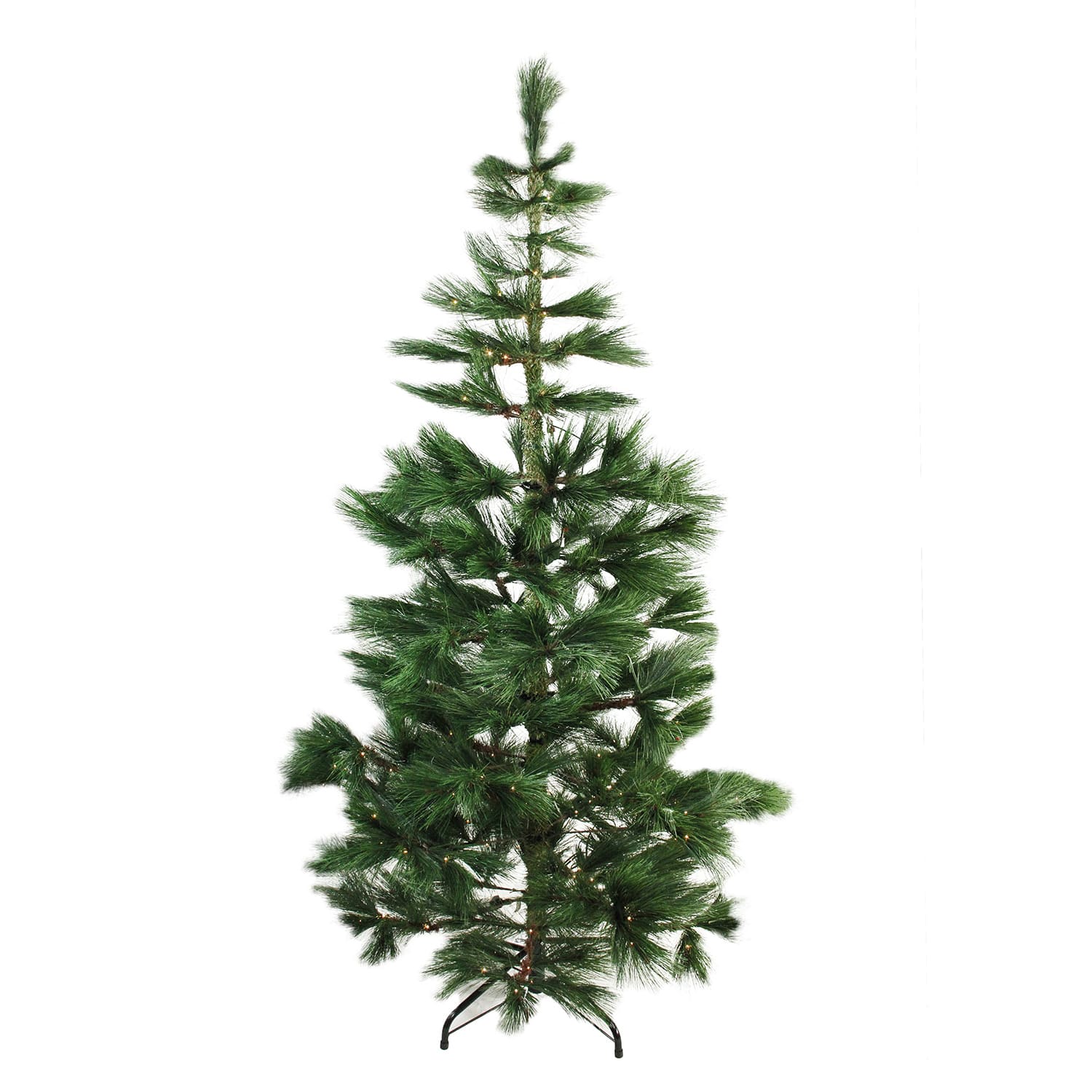 7Ft Pre-Lit Medium Pine Artificial Christmas Tree, Clear LED Lights By Northlight in Green | 7 ft | Michaels®