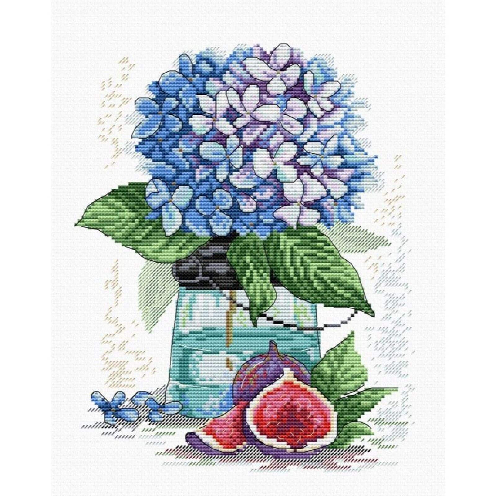 MP Studia Hydrangea Cross Stitch Kit