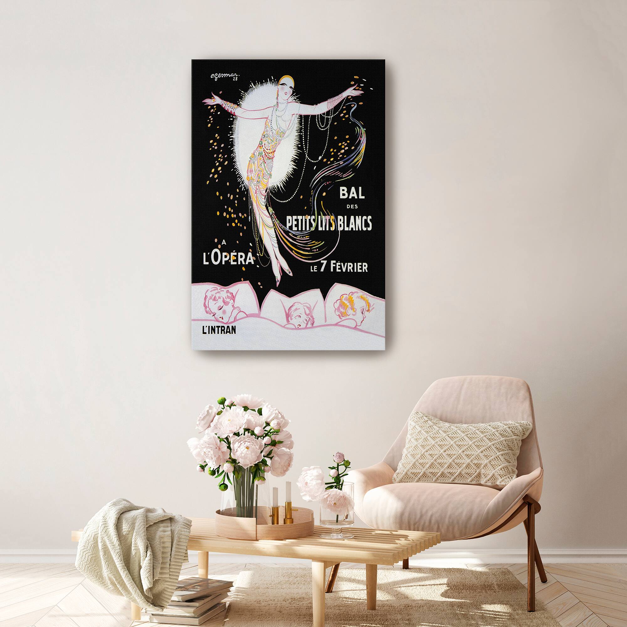 Lumaprints Dance of the Little White Lights Canvas Giclée Art