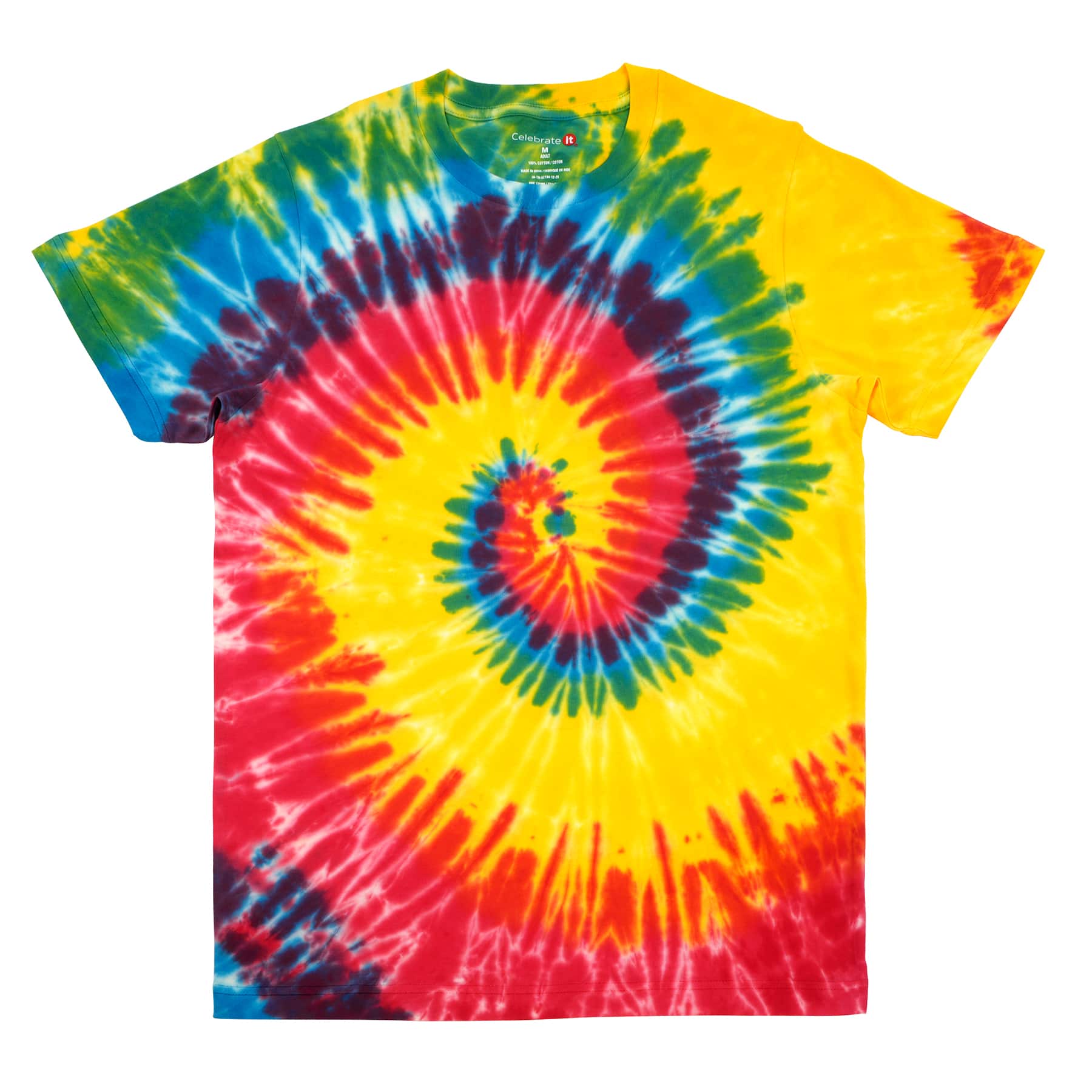 Watercolor Tie Dye Pride Short Sleeve Adult T-Shirt by Celebrate It™