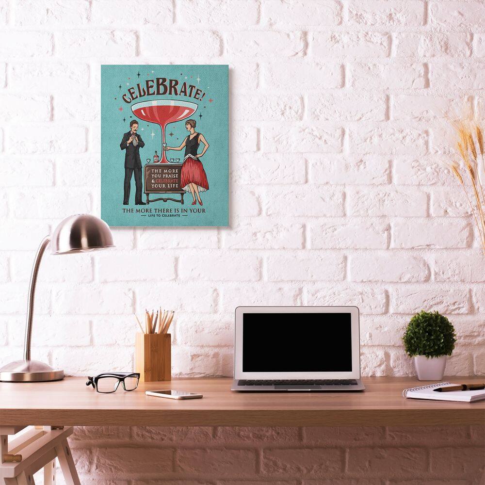 Stupell Industries Celebrate Canvas Wall Art