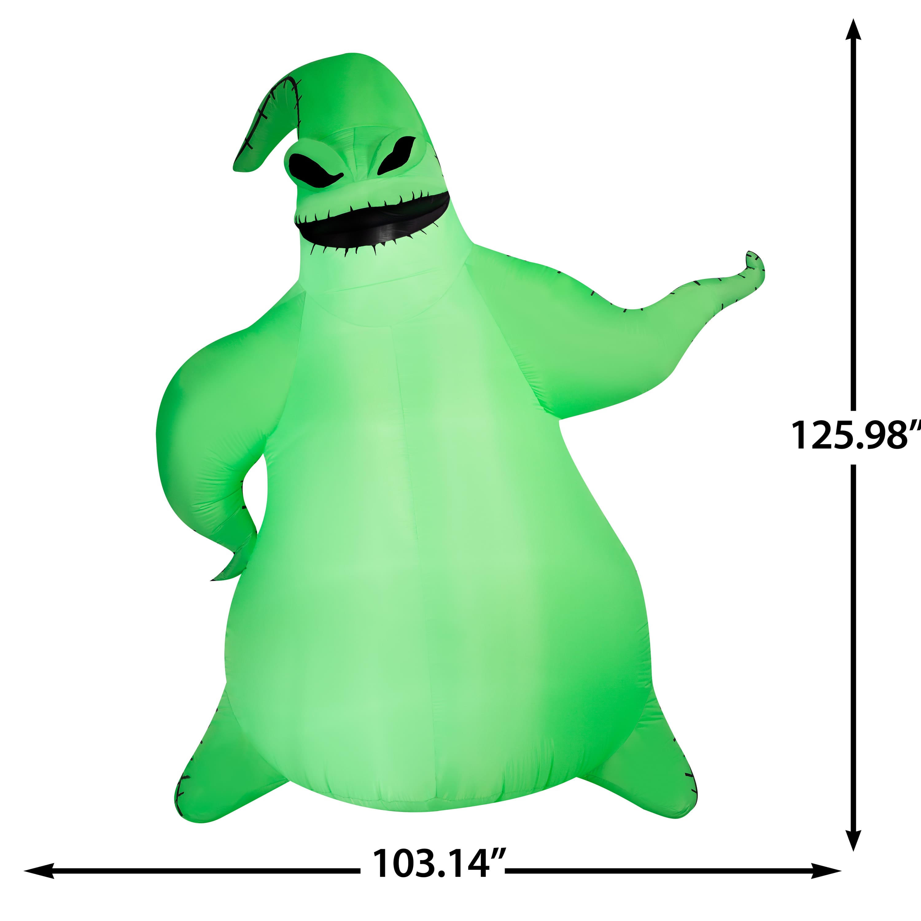 10.5ft. Airblown® Disney® Inflatable Oogie Boogie Giant Halloween Lighted Décor