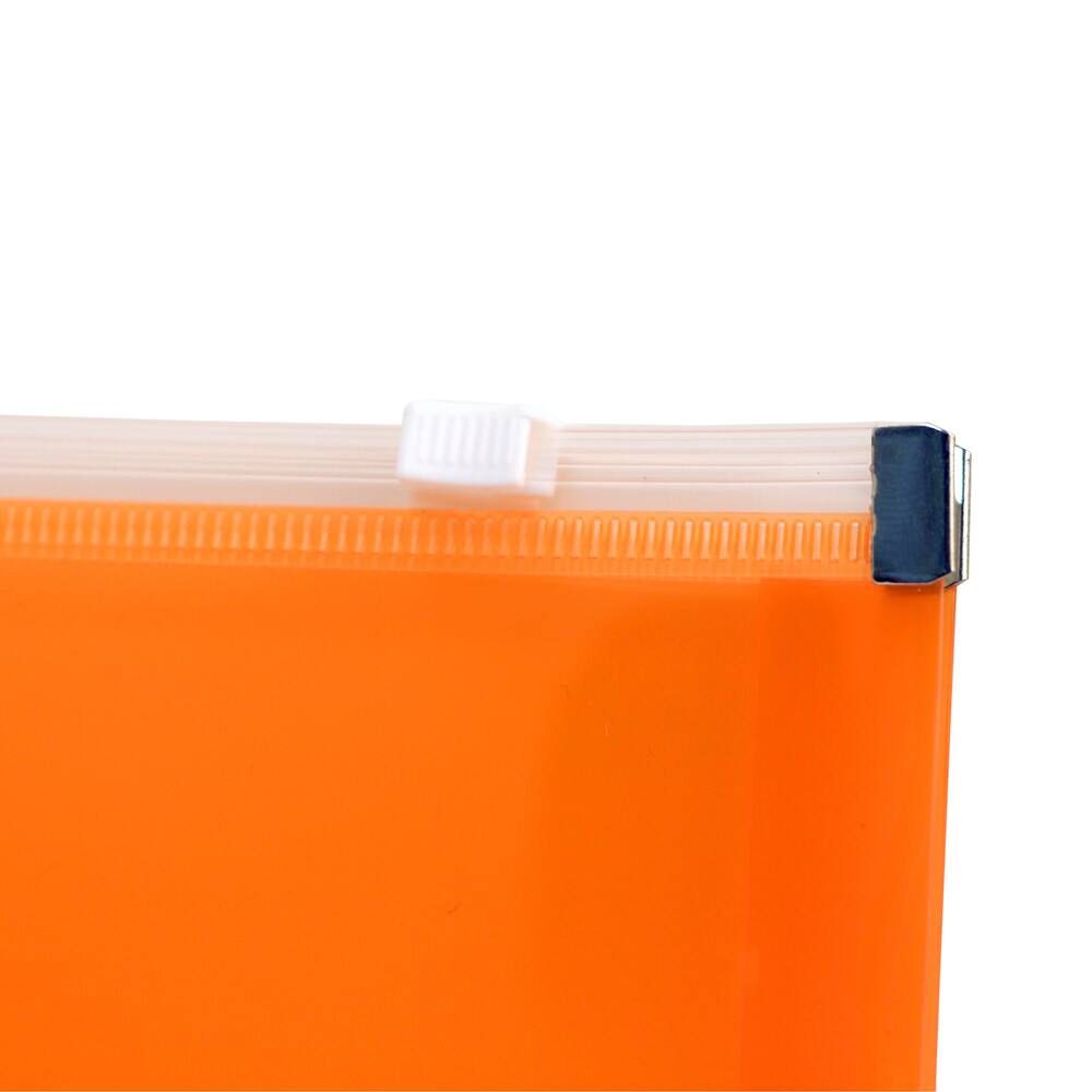 JAM Paper 5" x 10" Plastic Zip Closure Envelopes