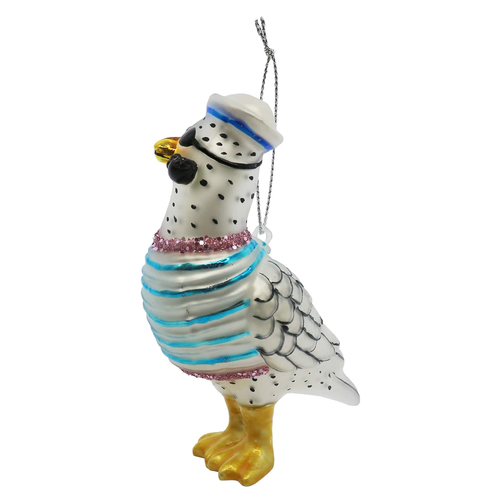 4" Sailor Seagull Glass Ornament by Ashland®