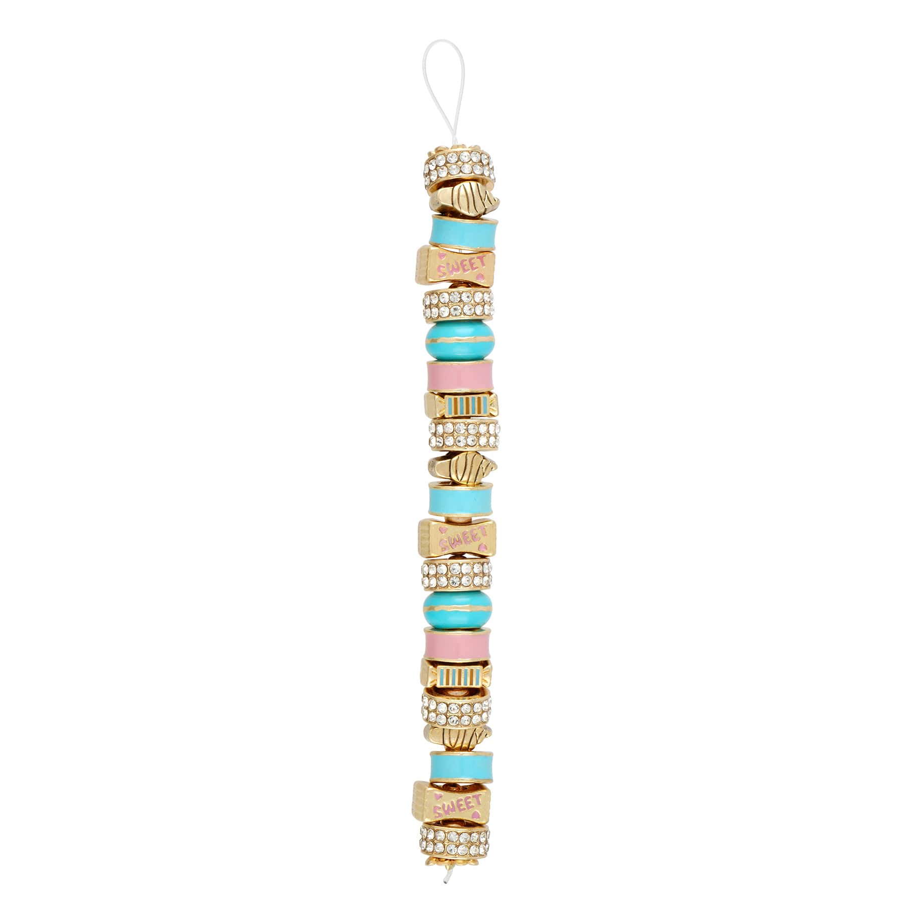 Mixed Enamel, Rhinestone & Gold Metal Candy Beads, 21ct. by Bead Landing™