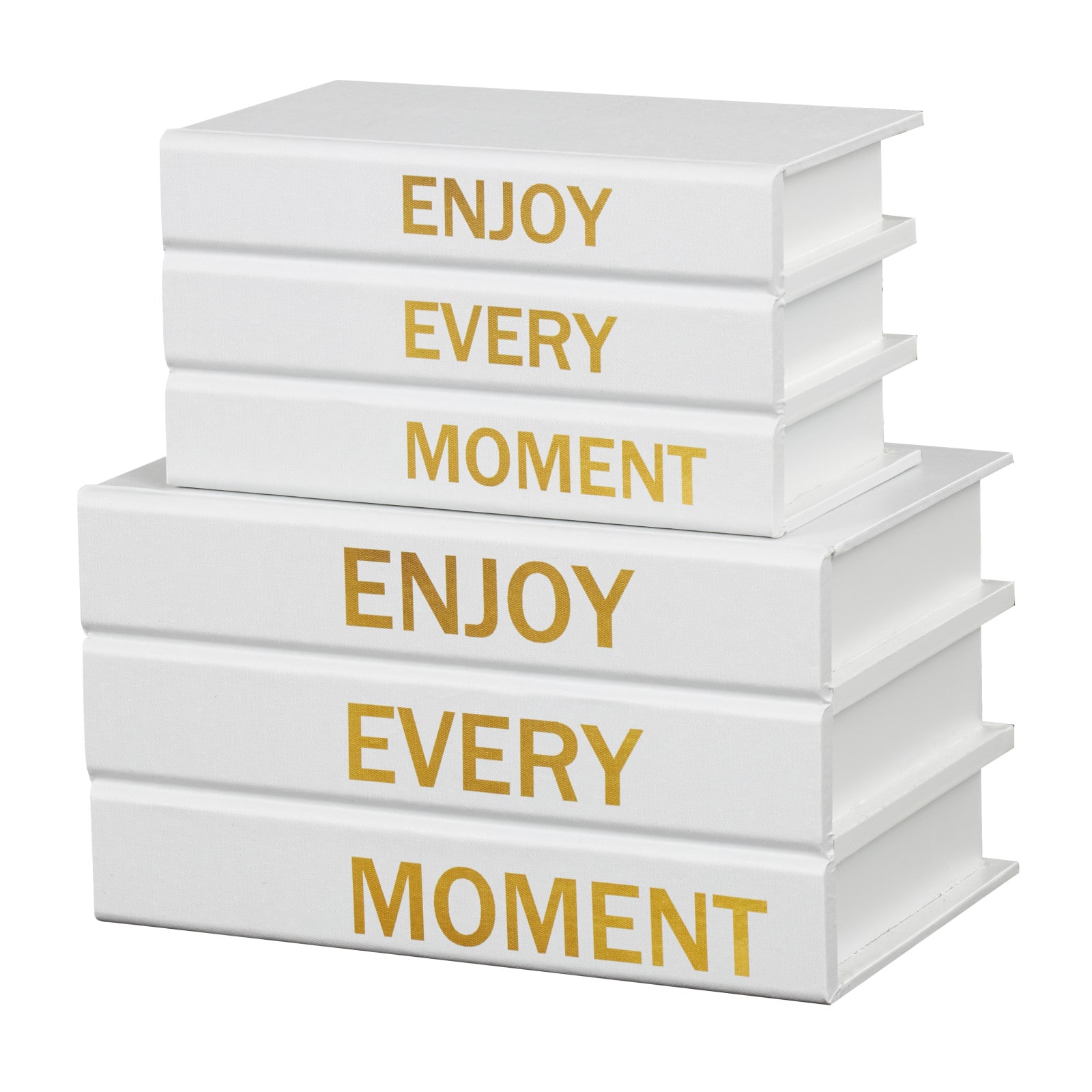 Enjoy Every Moment Canvas Storage Book Box Set