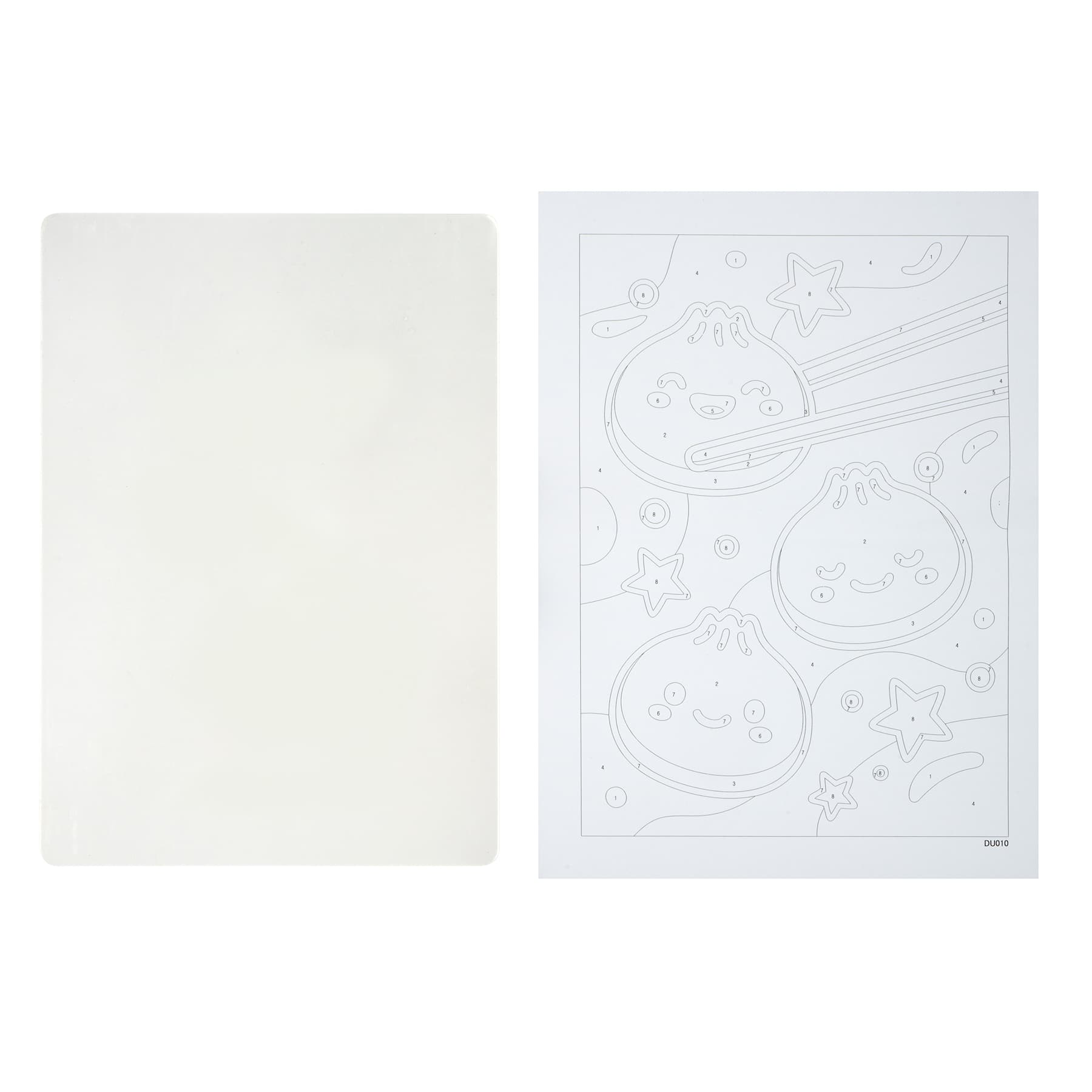 5" x 7" Kawaii Dumpling Paint-by-Number Acrylic Surface Kit by Artist's Loft®