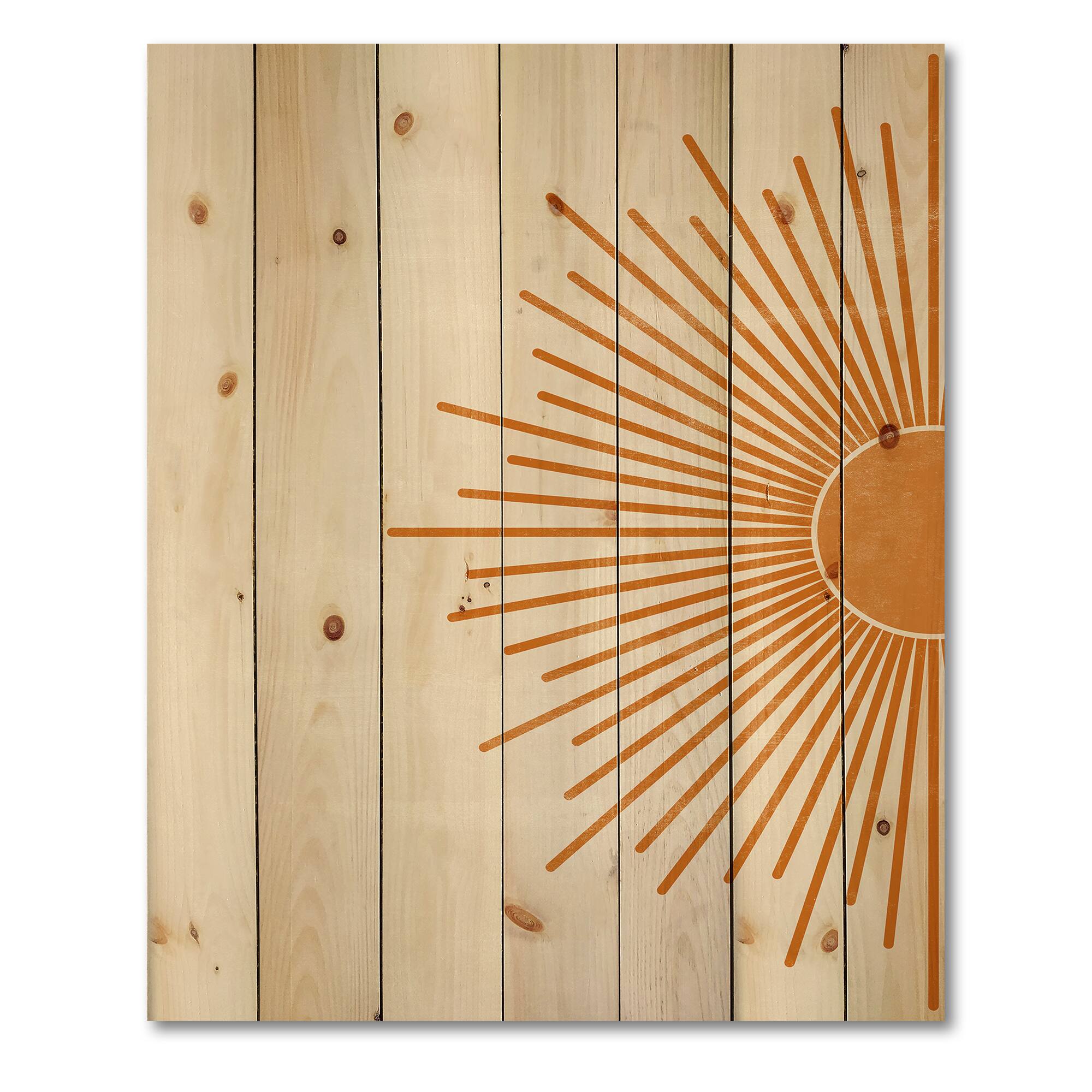 Designart - Orange Sun Print I