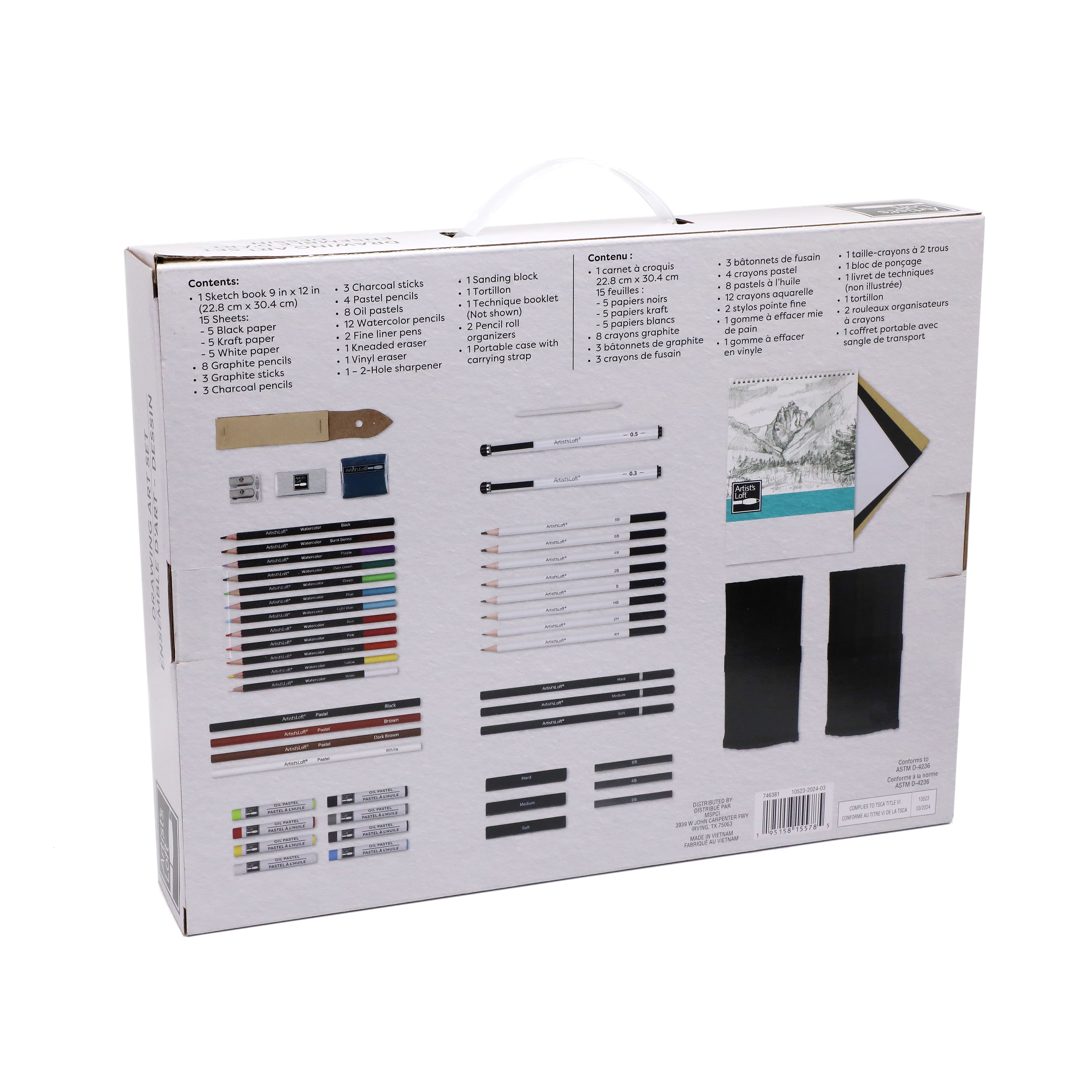 Everyday Drawing Set with Case by Artist's Loft™