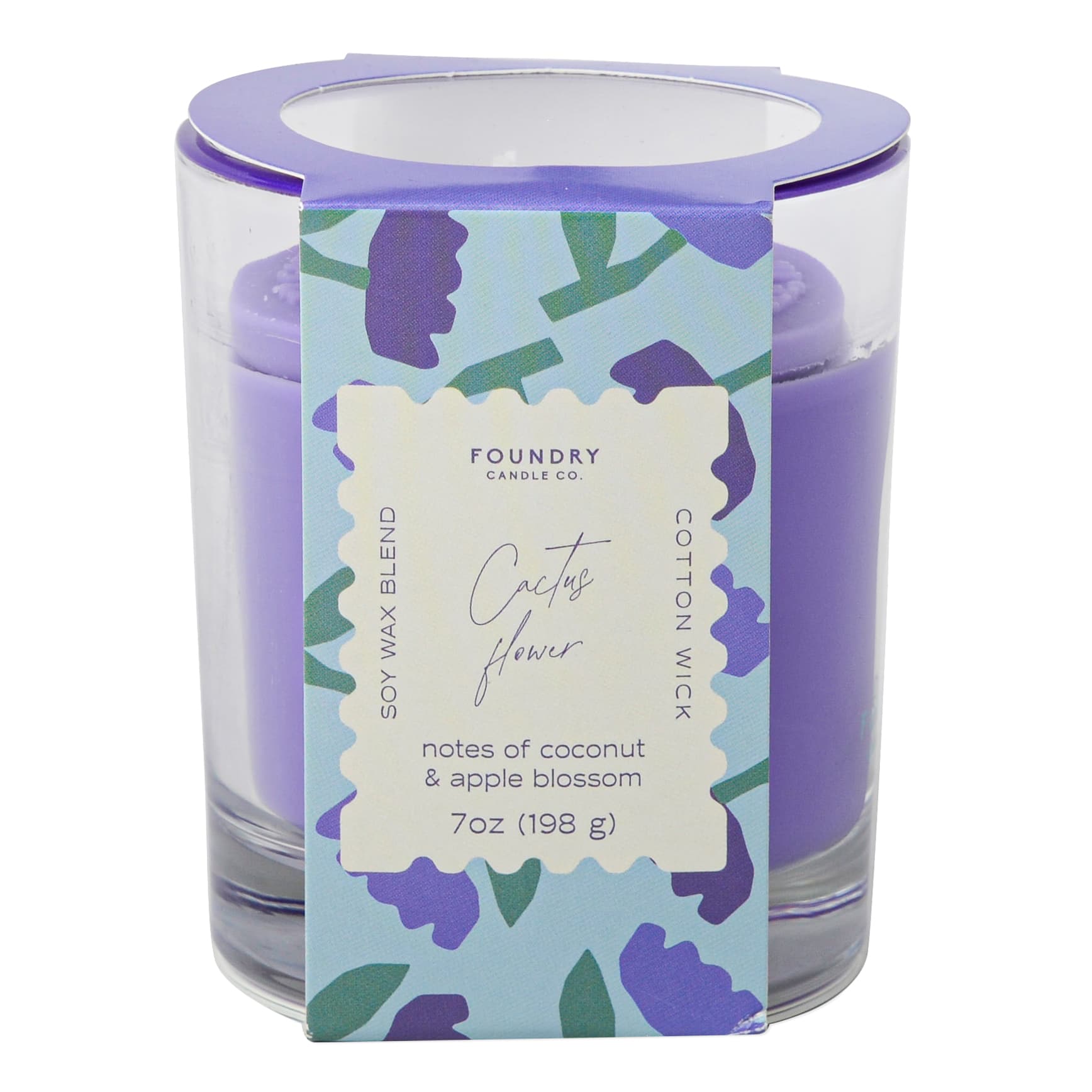 Foundry Candle Co. 7oz. Cactus Flower Stamped Scented Candle